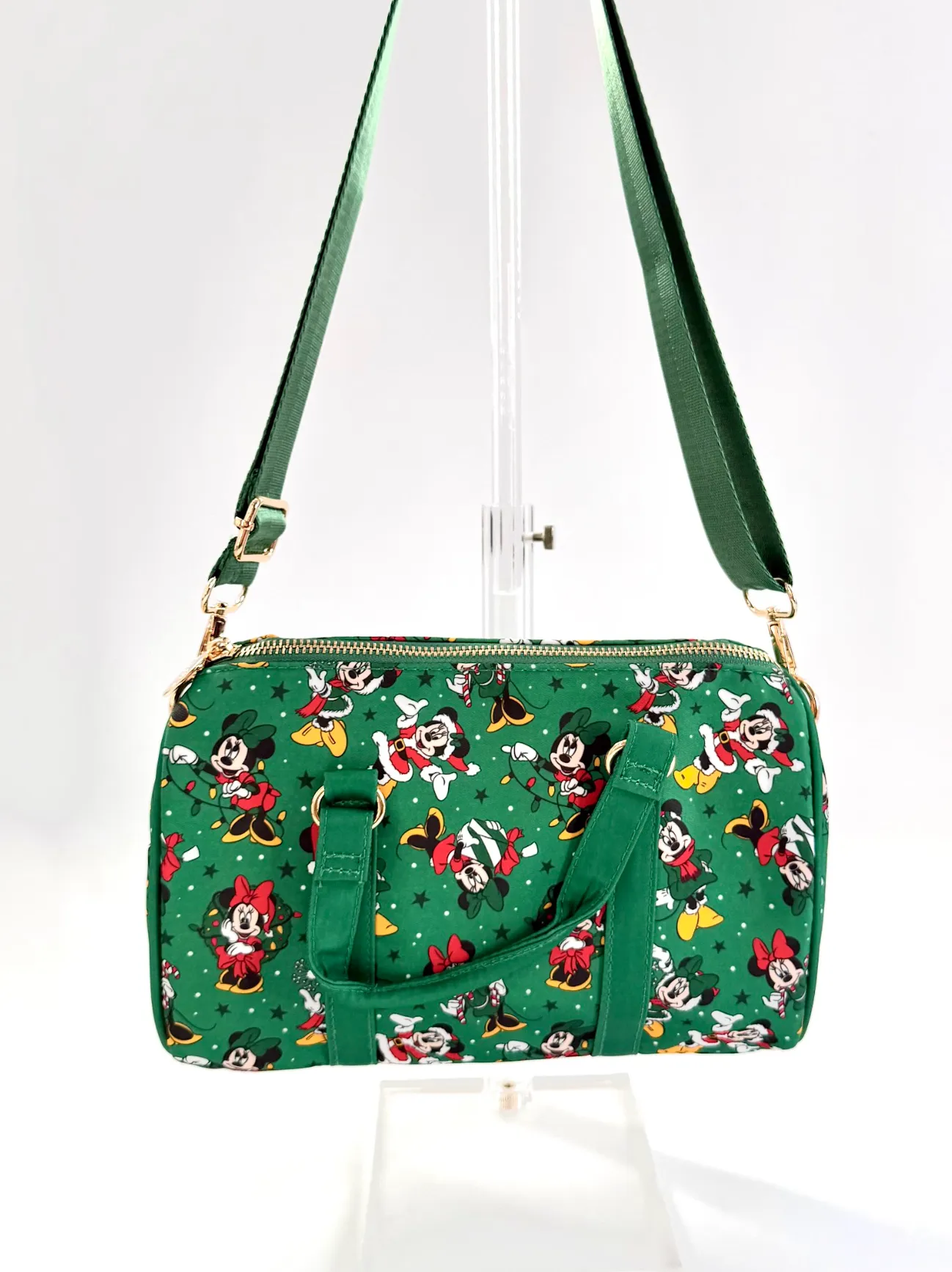 Santa Minnie Mouse Mini Duffel - Sew Magic Co.