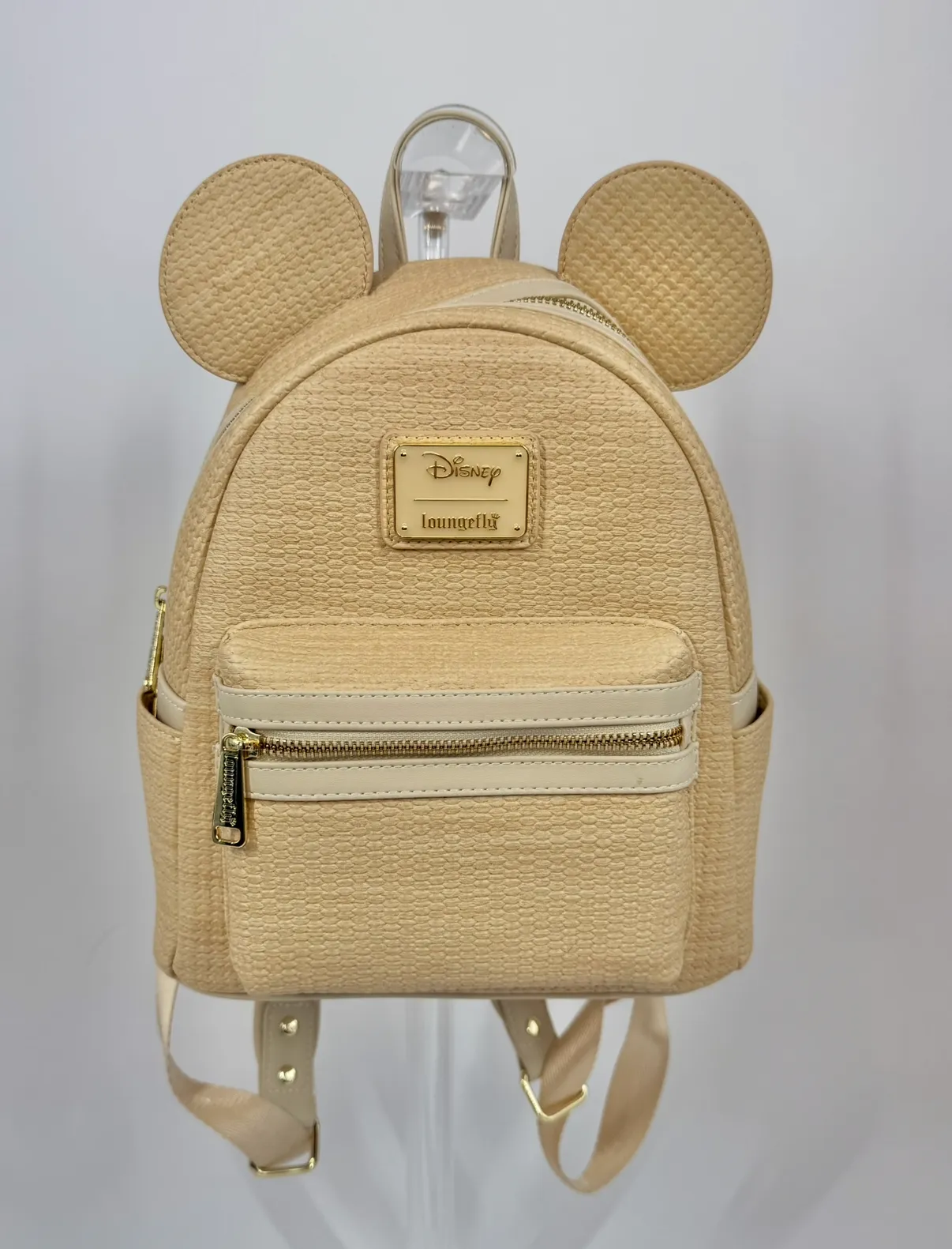 Mickey Mouse Woven Texture Straw Loungefly Backpack