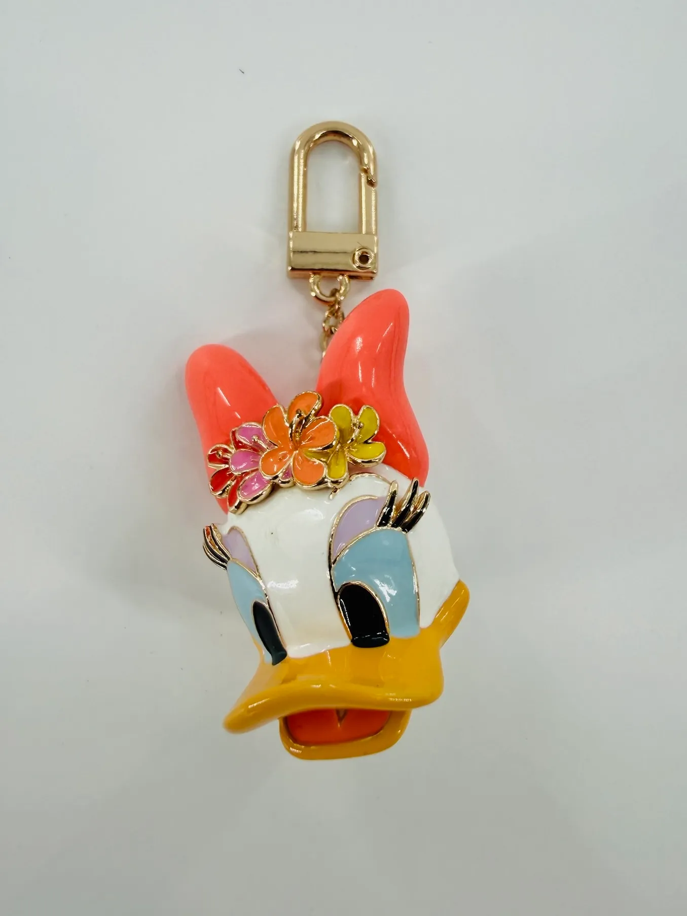 Daisy Duck Keychain with Floral Accent - Baublebar