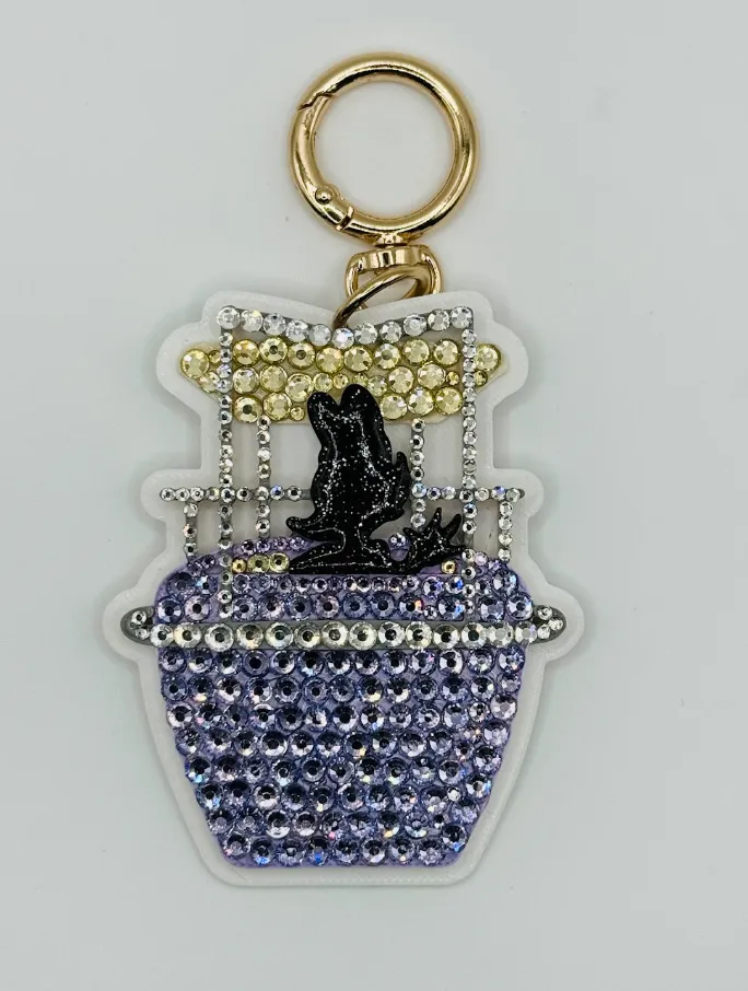 Daisy Duck Skyliner Crystal Bag Charm - Aden & Louise