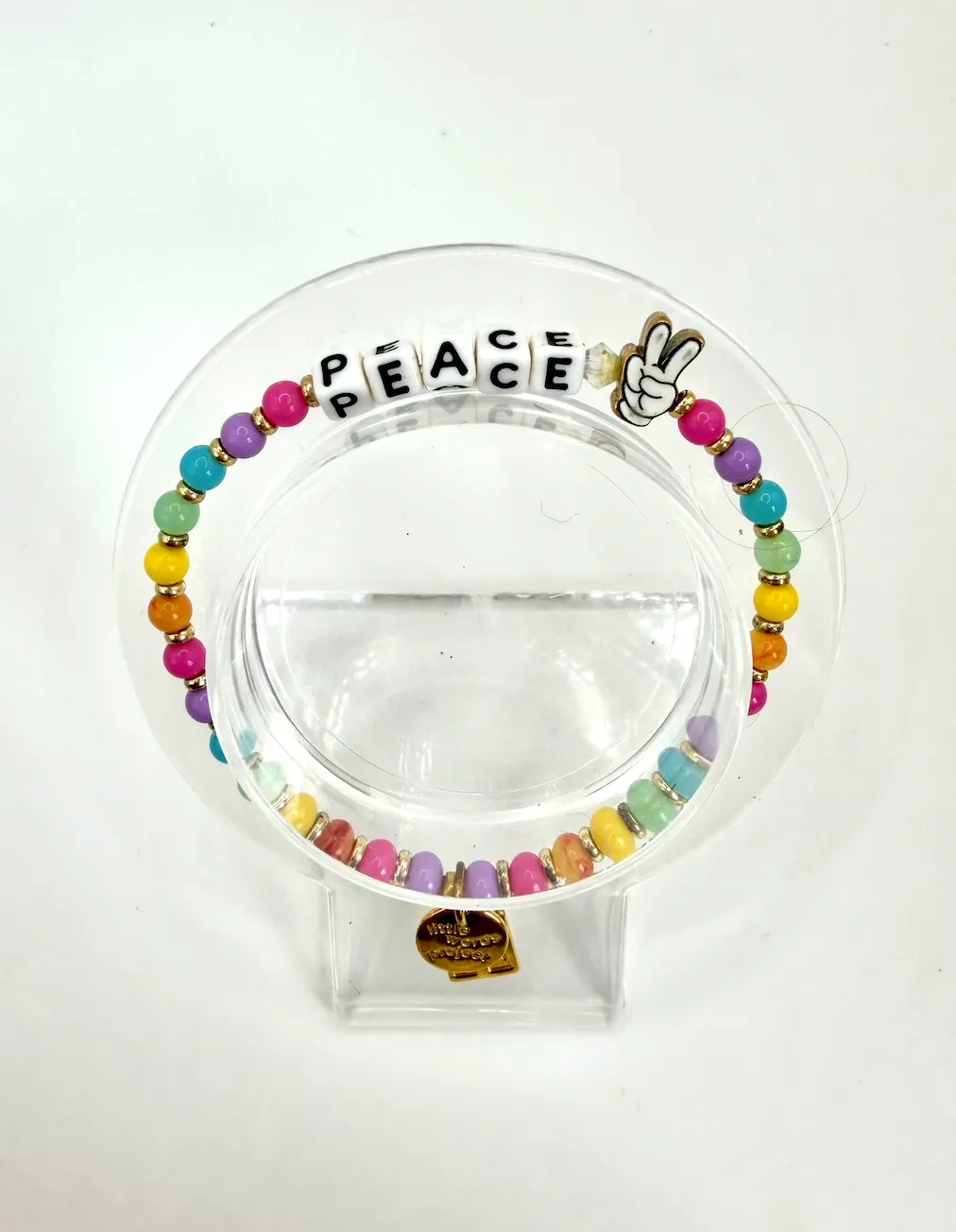 Disney Parks x Little Words Project "PEACE" Beaded Bracelet