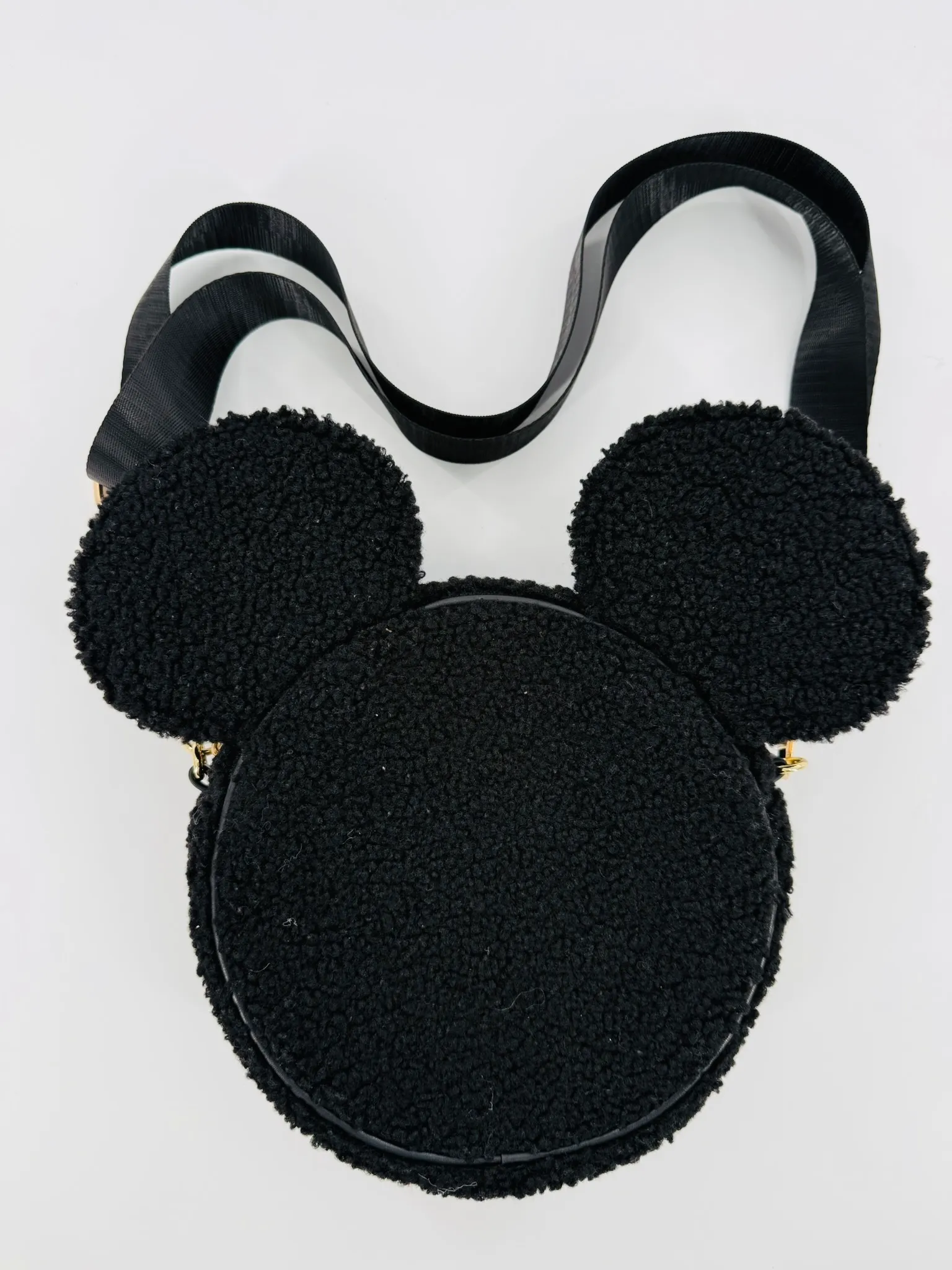 Stoney Clover Lane Disney Black Sherpa Mickey Mouse Crossbody
