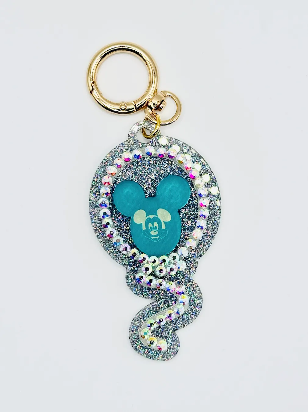 Blue Mickey Balloon Bag Charm - Hidden Mickey Treasures