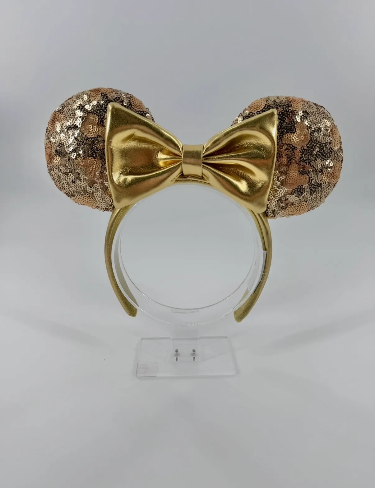 Minnie Mouse Sequin Gold Ears Headband