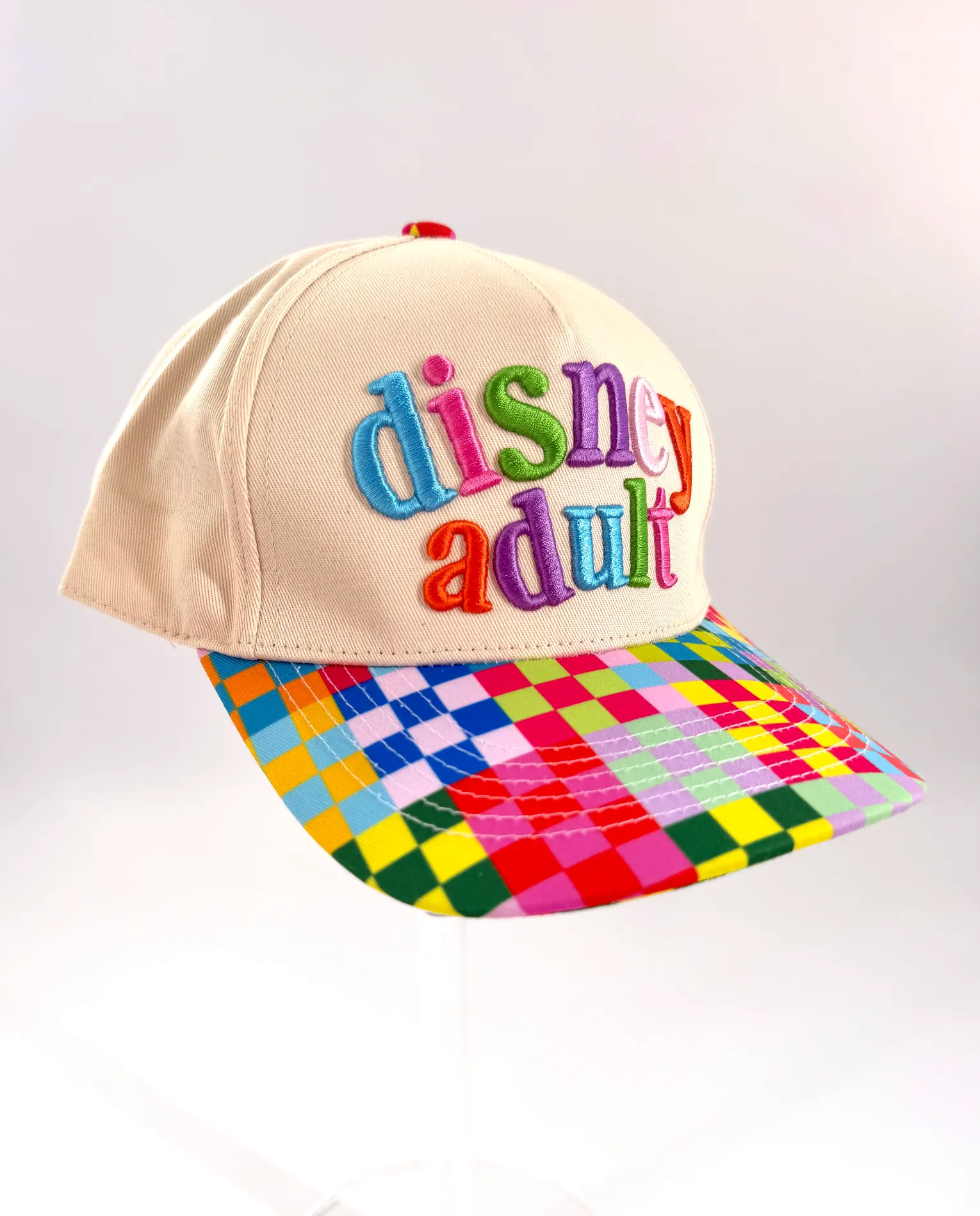 "Disney Adult" Colorful Brim 3D Embroidered Hat - Stay Magical Co.