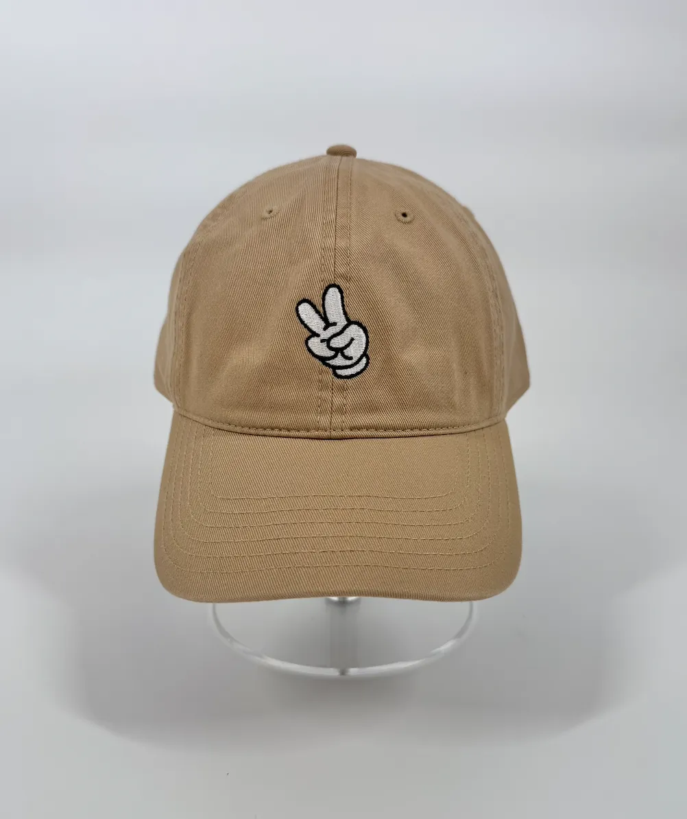 Mickey Mouse Glove Taupe Baseball Cap