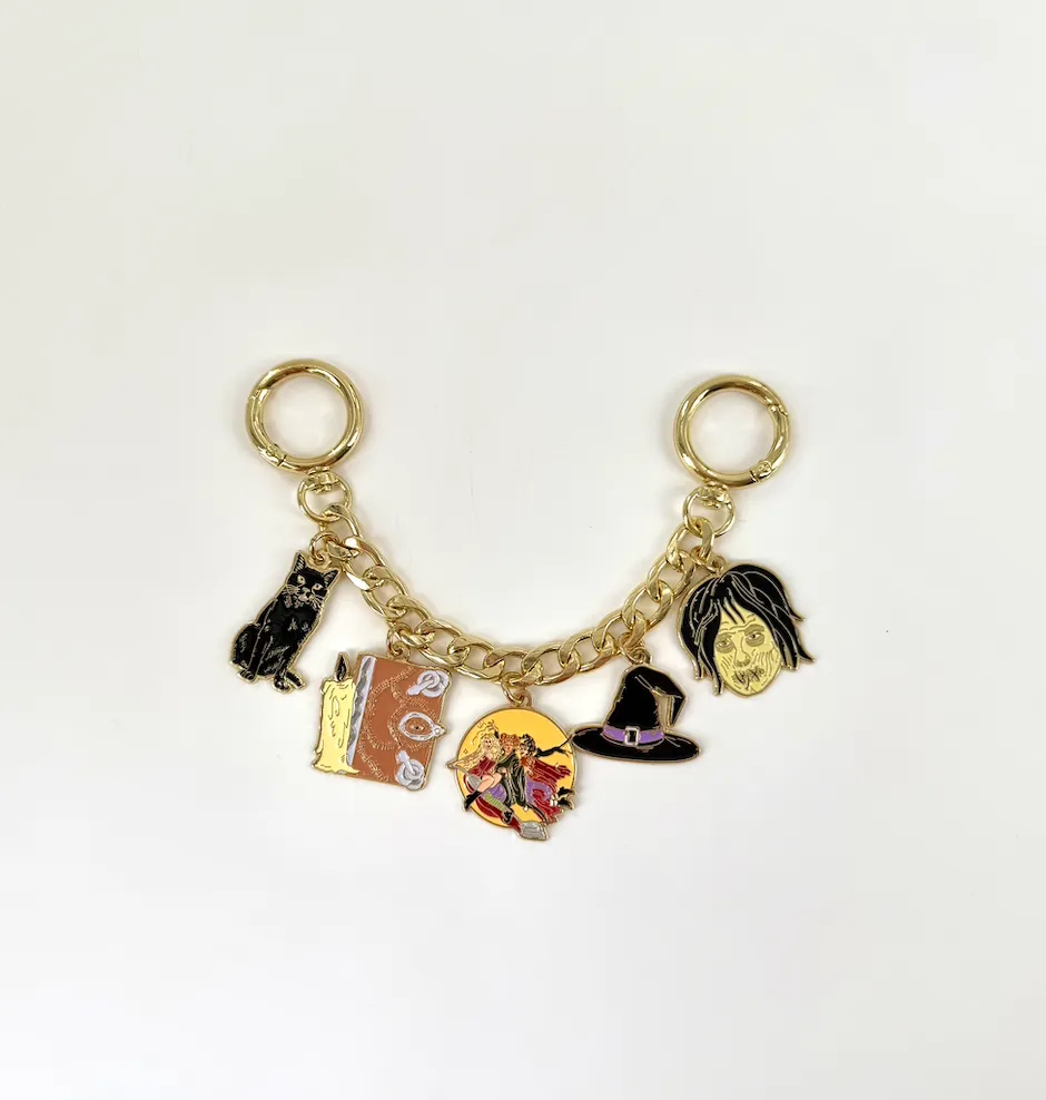 Hocus Pocus Wicked Witches Bag Chain (Mini) - Hidden Mickey Treasures