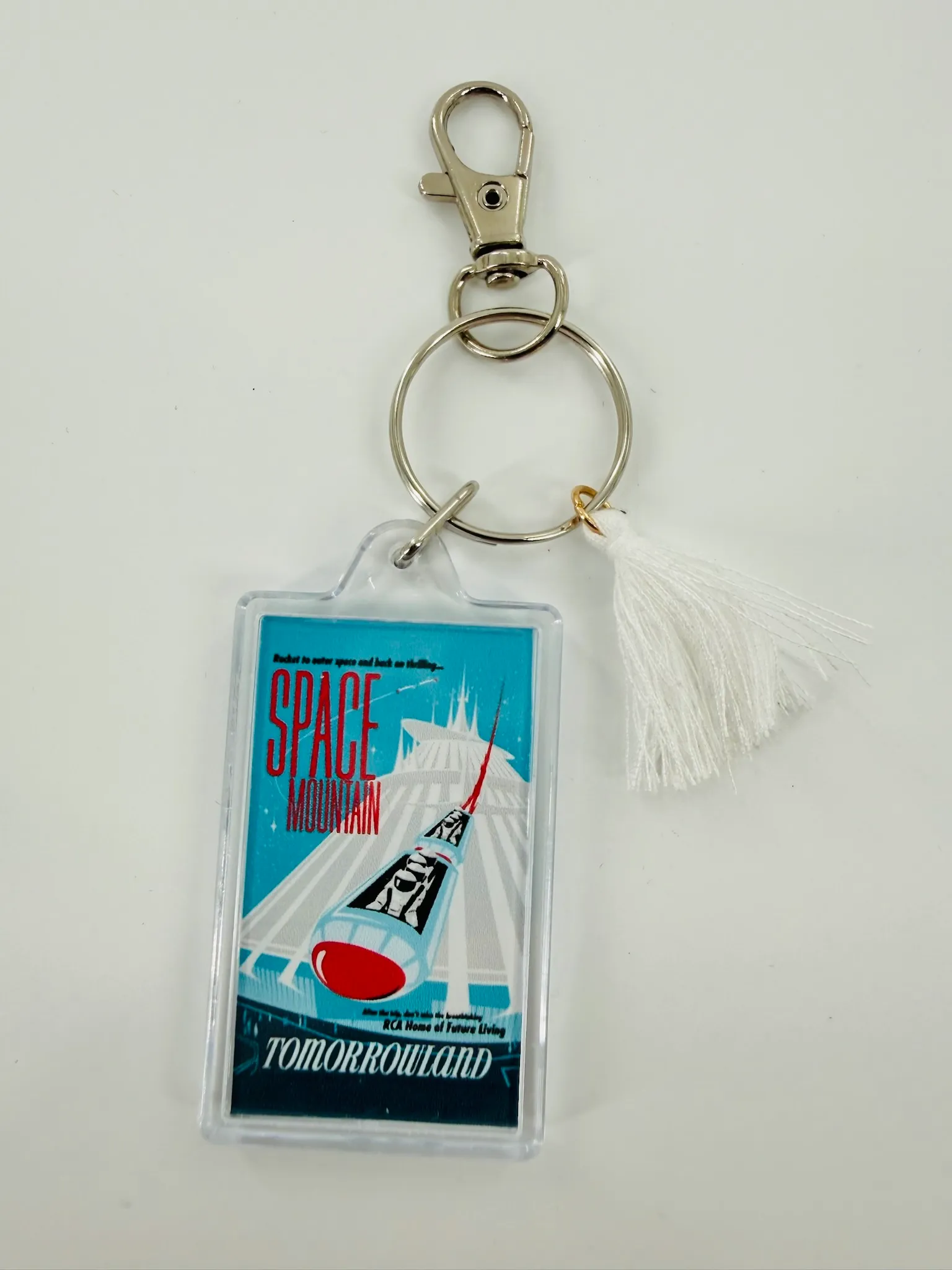 Space Mountain Disneyland Attraction Poster Keychain - CroftCosplays