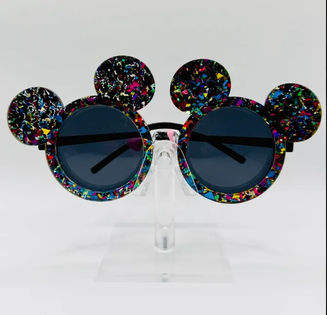 Black & Neon Mickey Sunglasses - Mommin with the Mouse