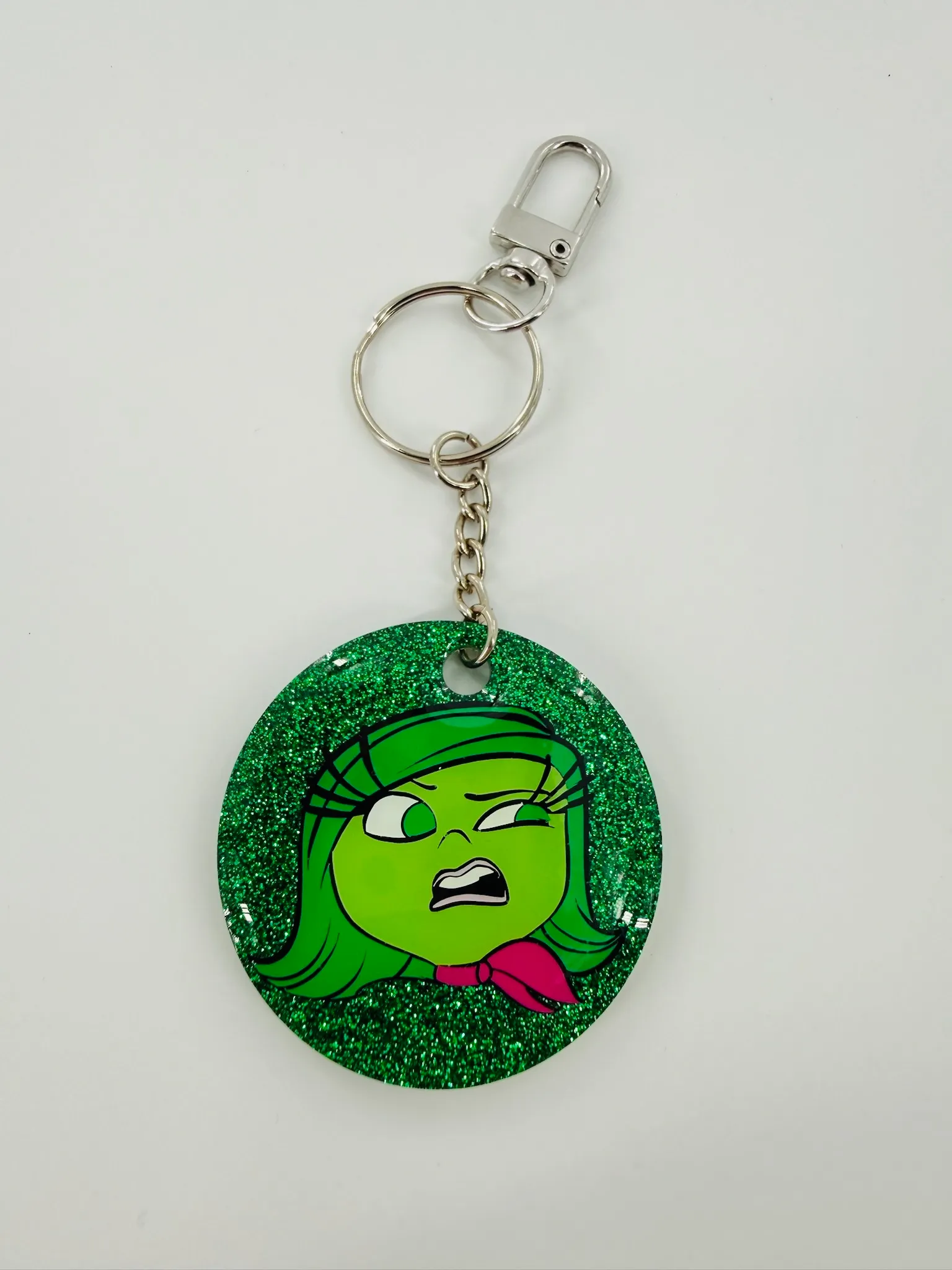 Inside Out Disgust Inspired Keychain - Bippity Boppity Burt