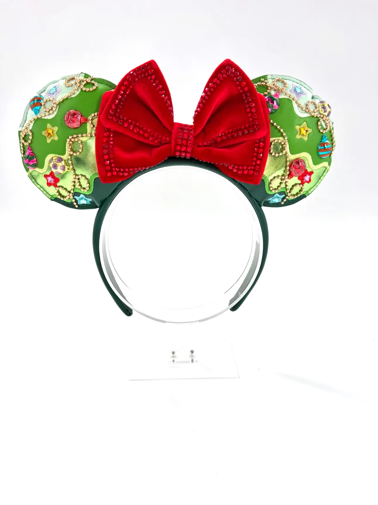 Minnie Mouse Christmas Tree Ears Headband - BaubleBar