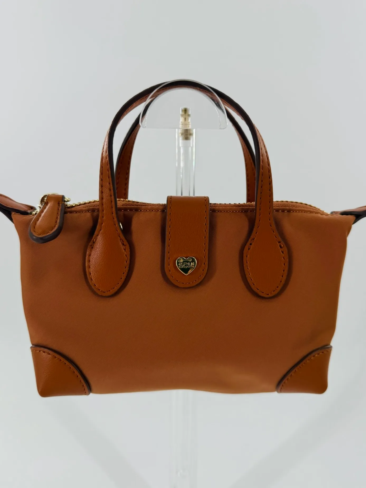 Stoney Clover Lane Pouchette Crossbody Bag - Brown Camel