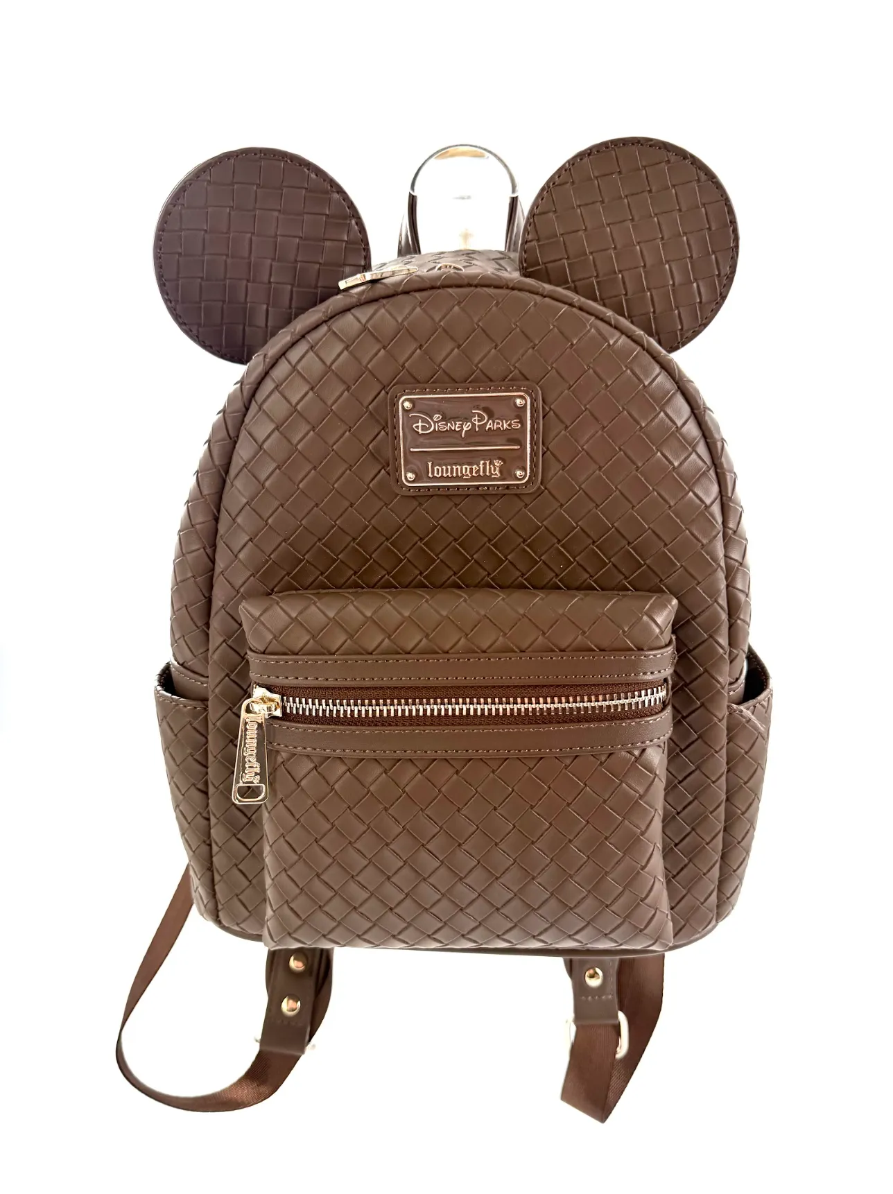 Mickey Mouse Woven Faux Leather Mini Backpack - Loungefly