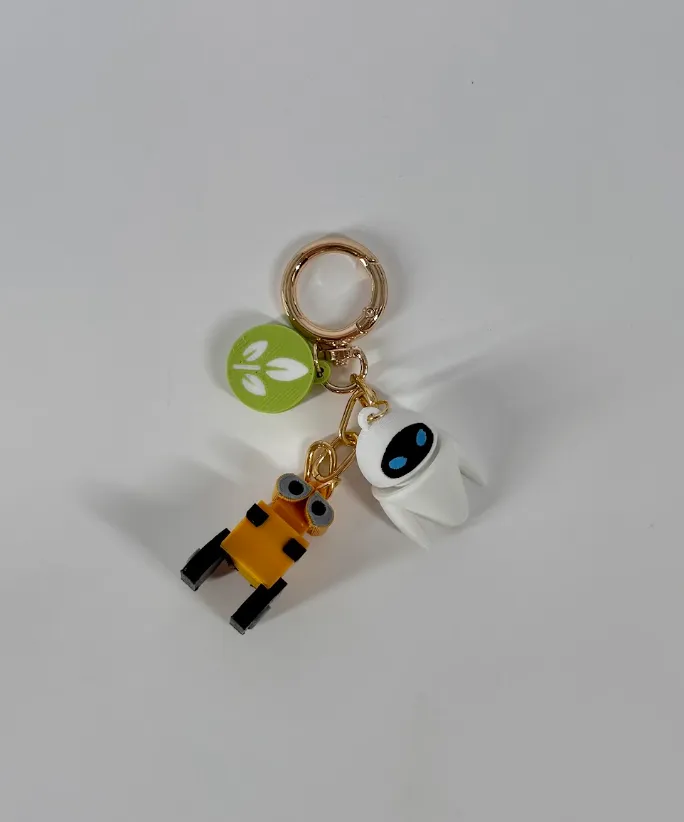 Wall-e & Eve Bag Charm - Made by Magic Designs