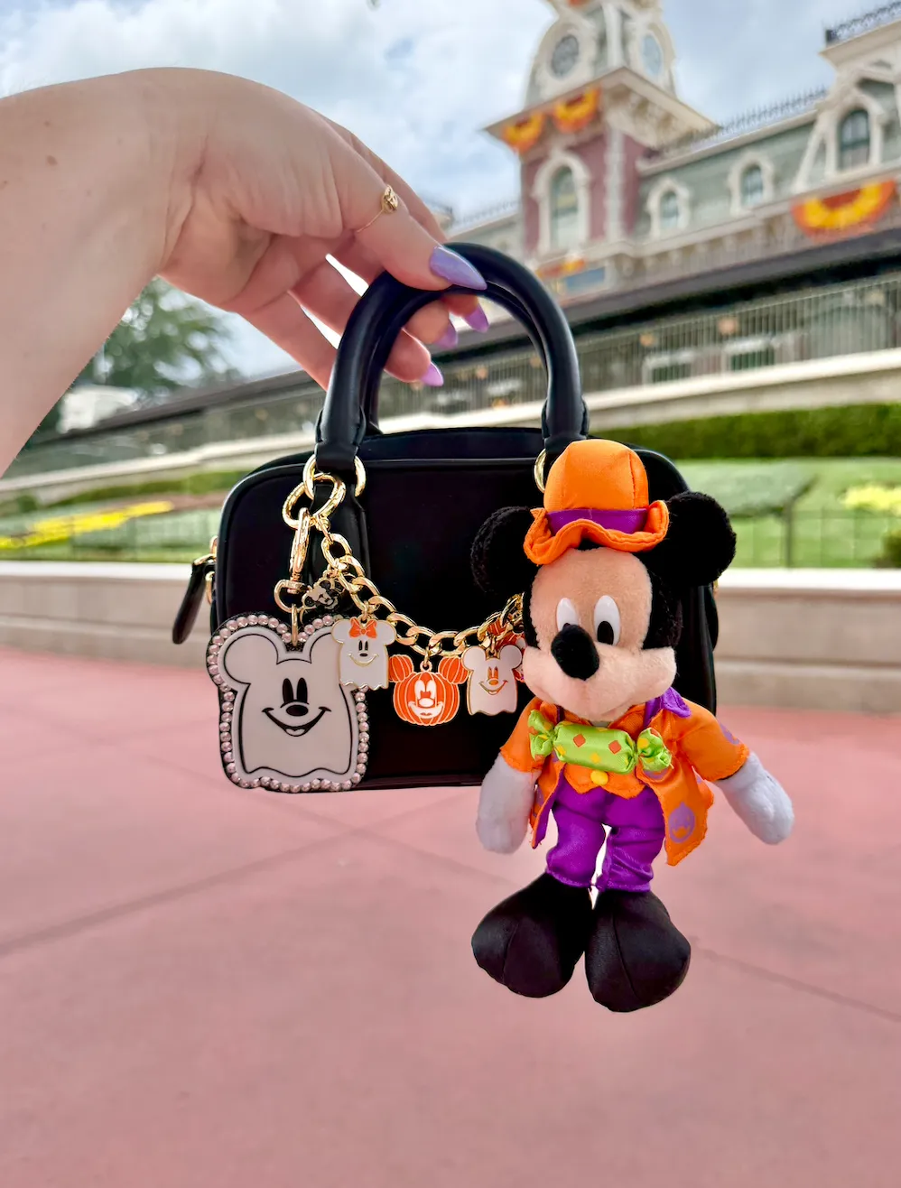 Halloween Mickey Mouse Plush Bag Charm