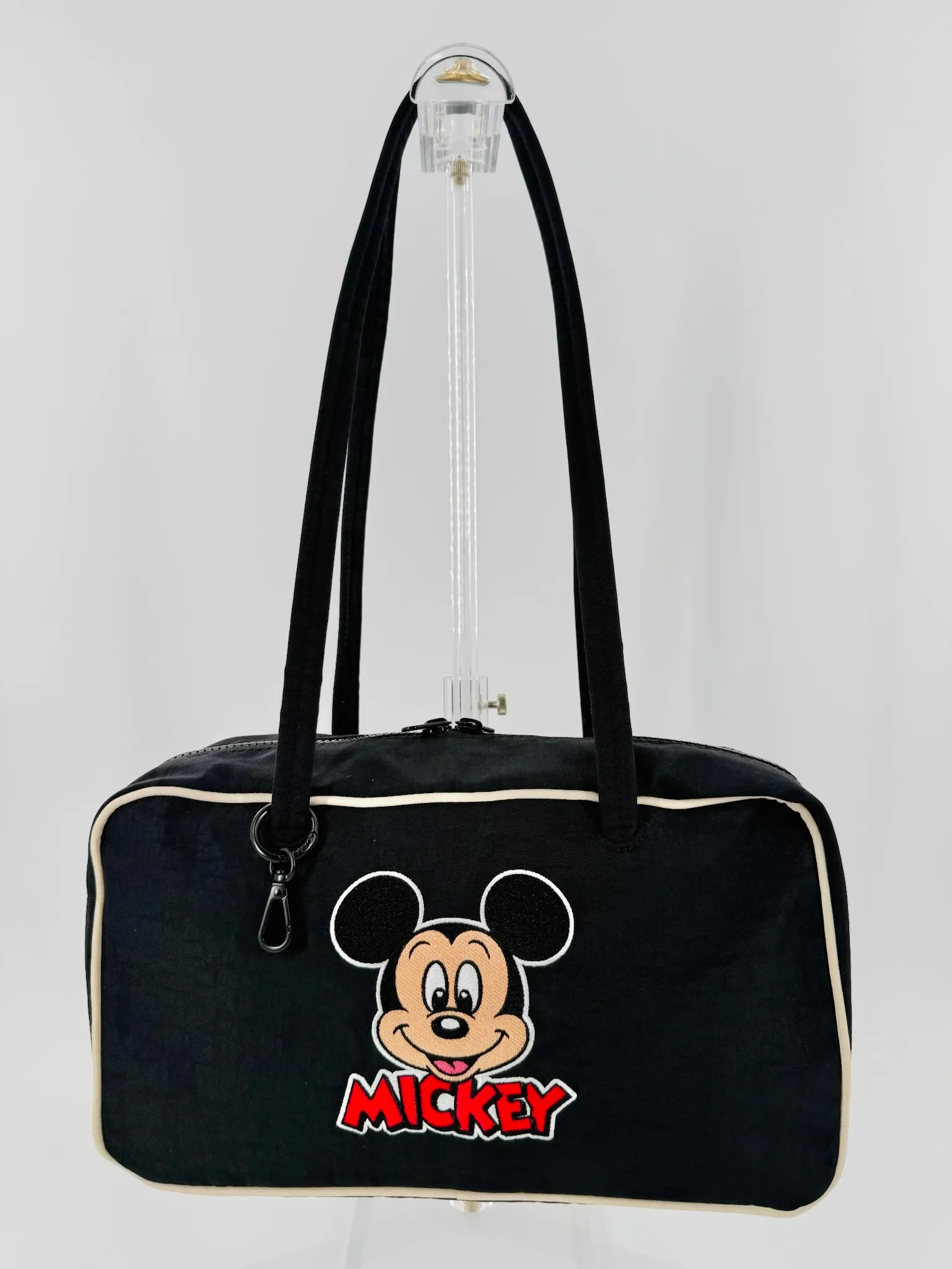 Baggu Nylon Bowler Bag - Embroidered Mickey Mouse Club