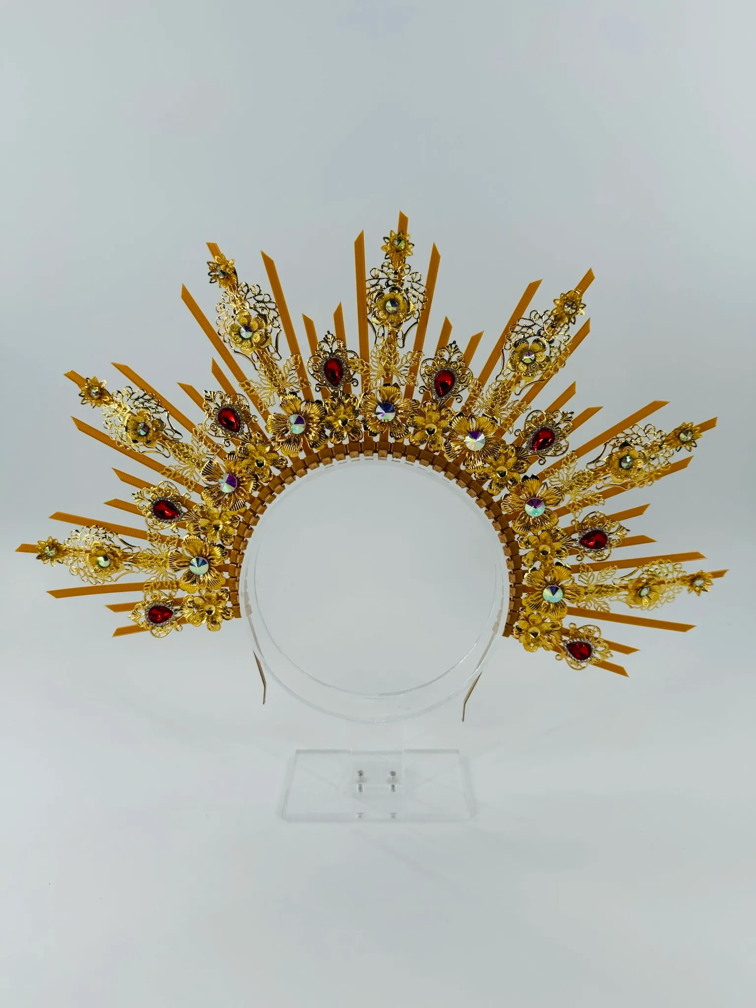 Halo Crown Headband - Red 