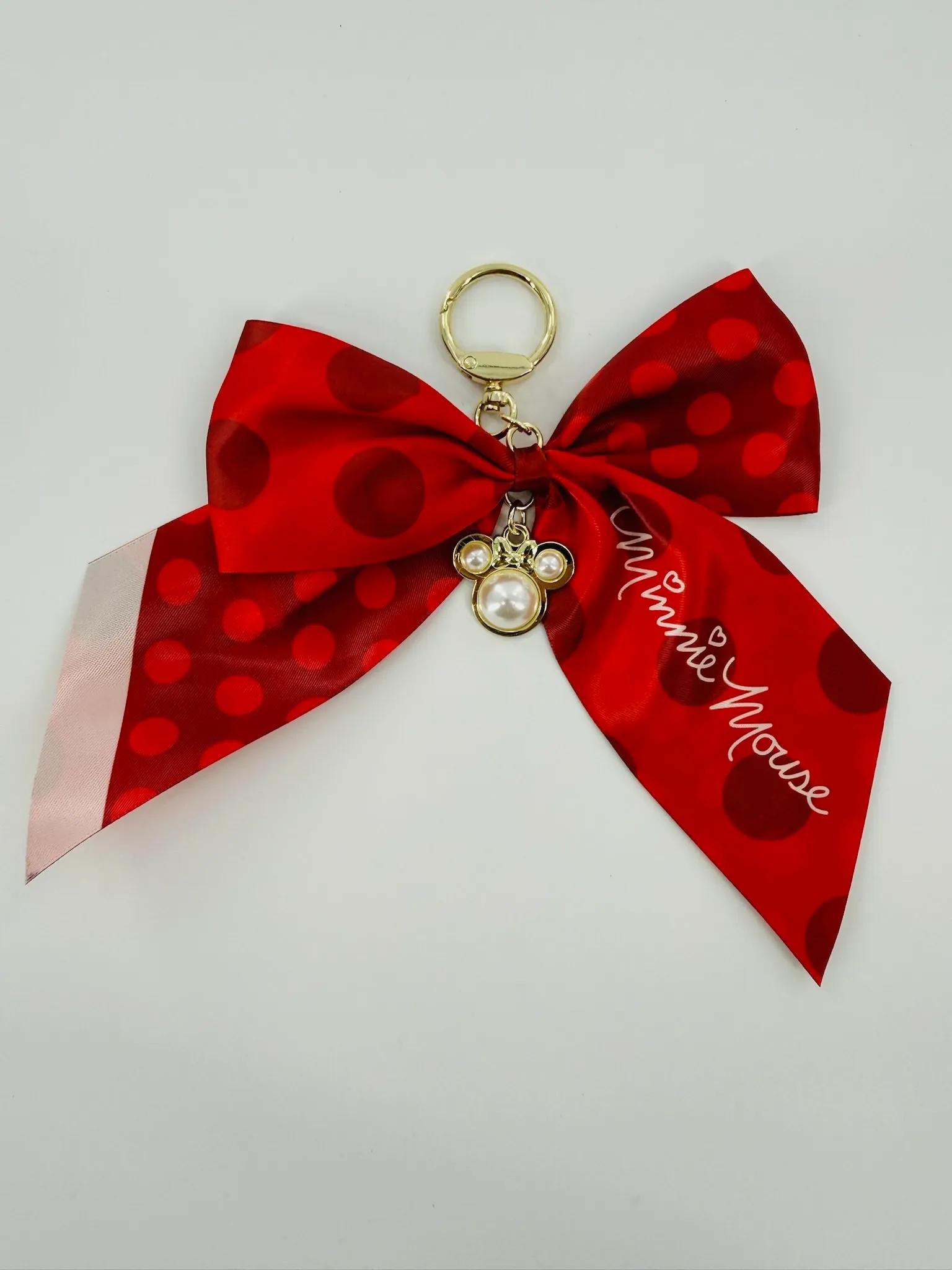 Minnie Mouse Bow Bag Charm