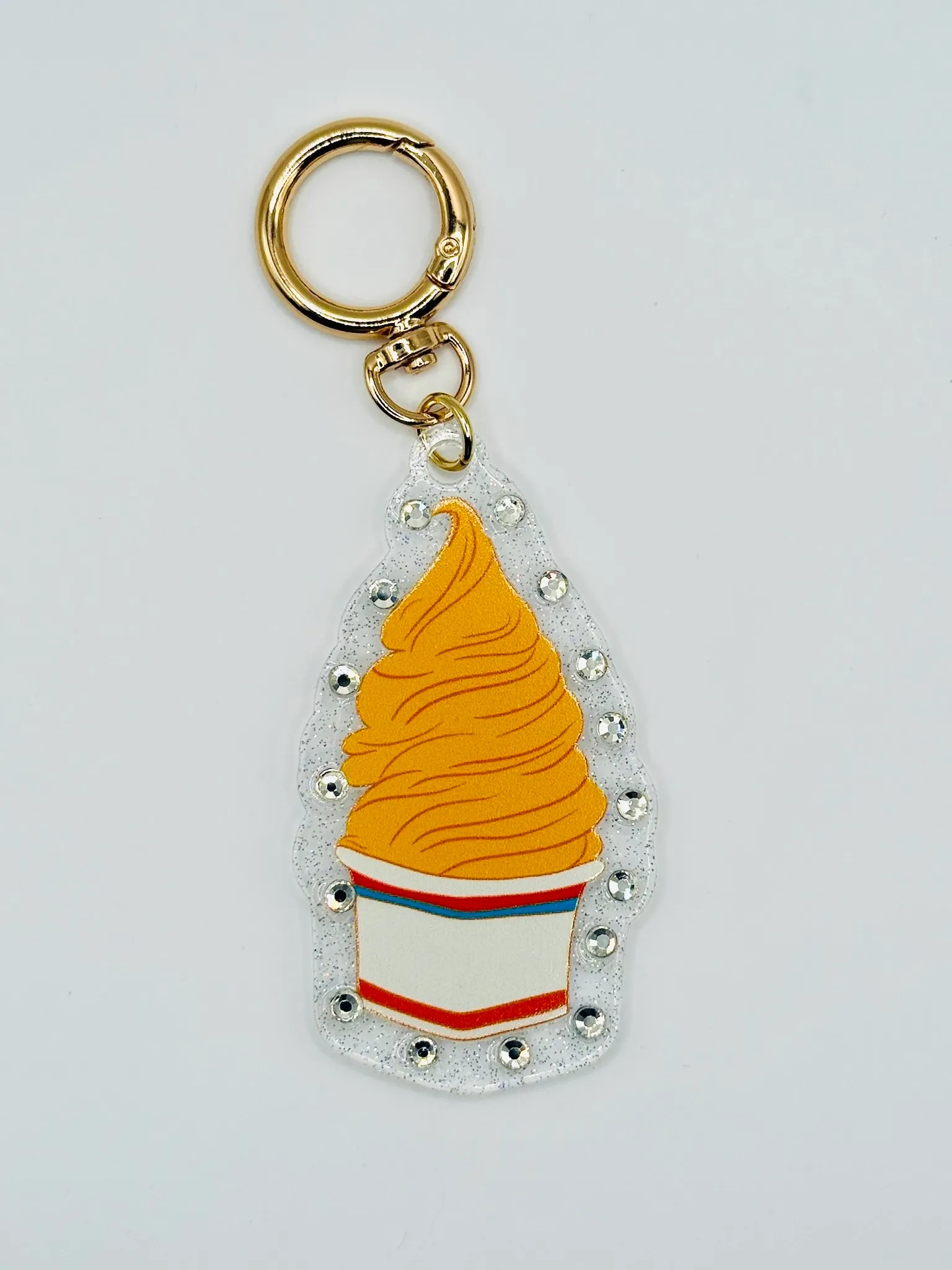 Dole Whip Bling Bag Charm - Hidden Mickey Treasures