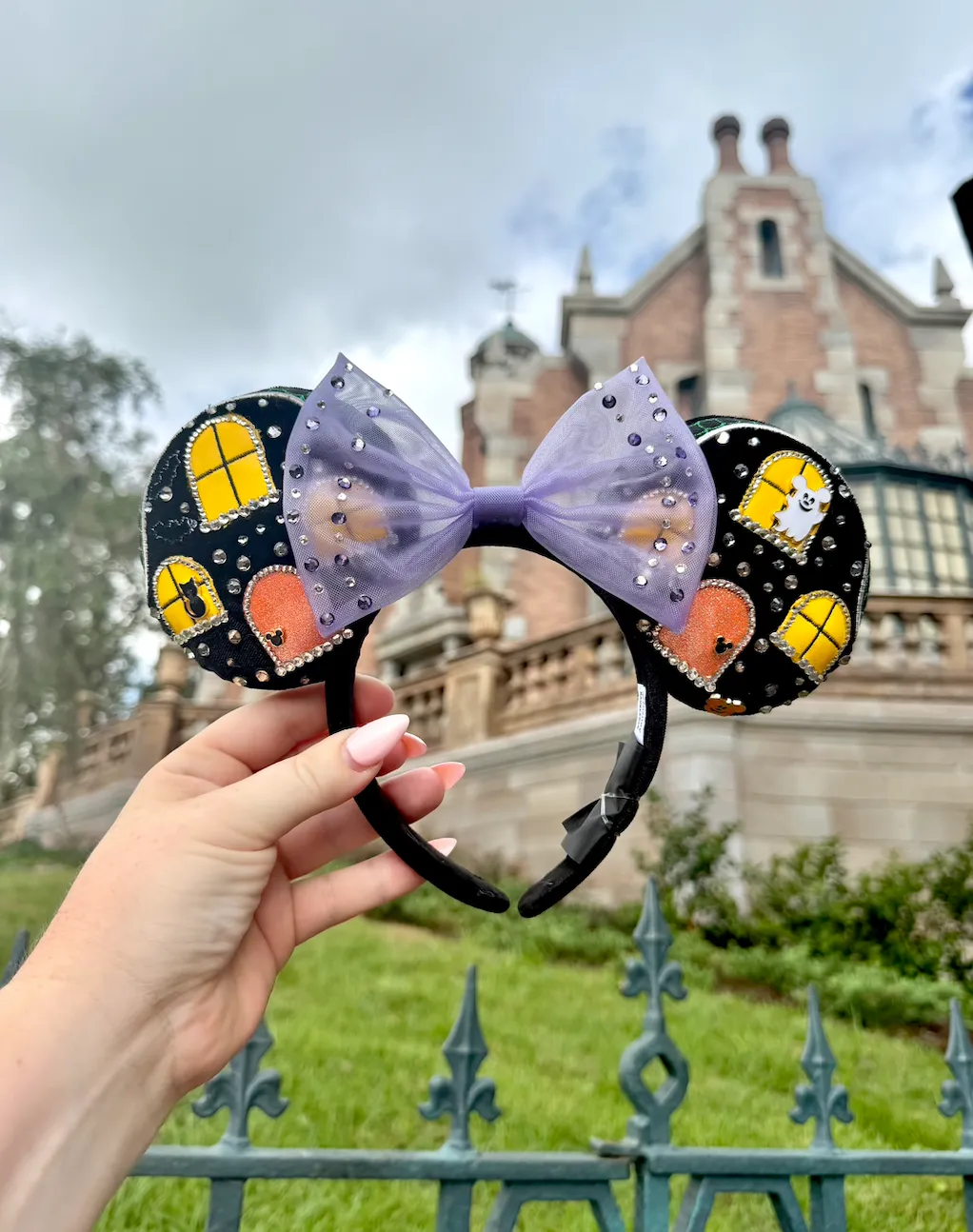 Minnie Mouse Haunted House Halloween Ear Headband by BaubleBar