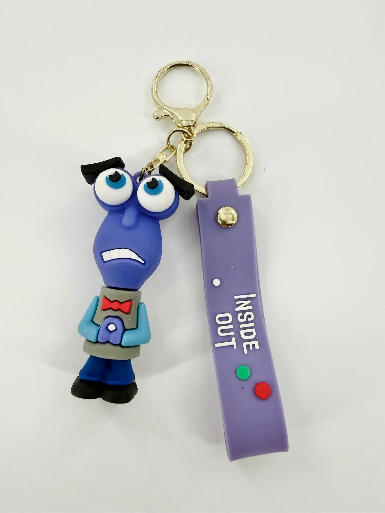 Inside Out Fear Keychain Wristlet