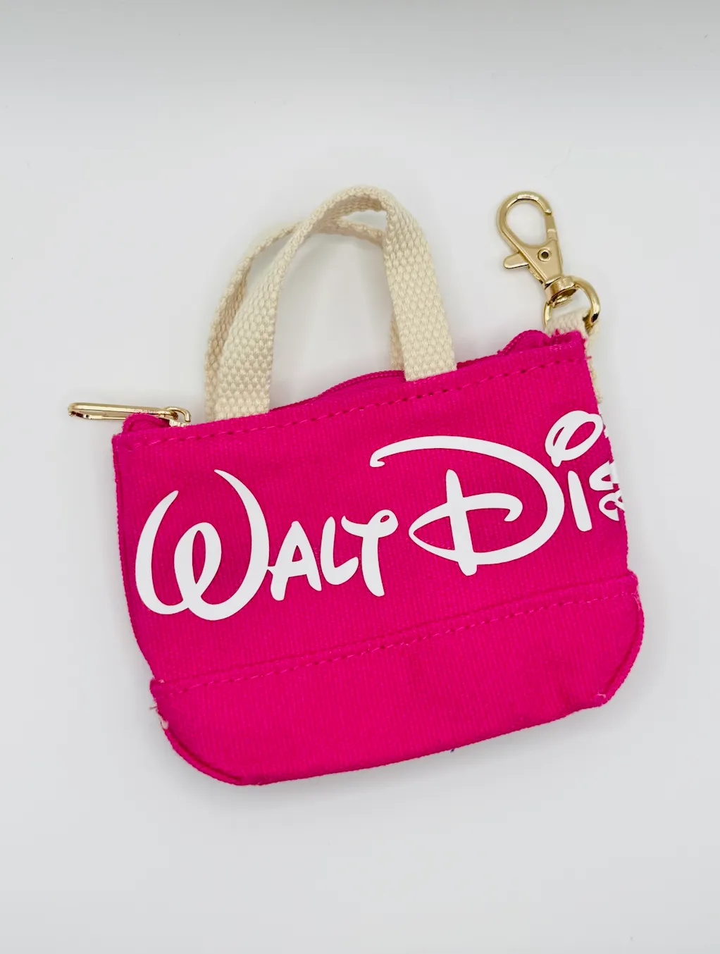 Pink Walt Disney World Mini Tote Bag Charm