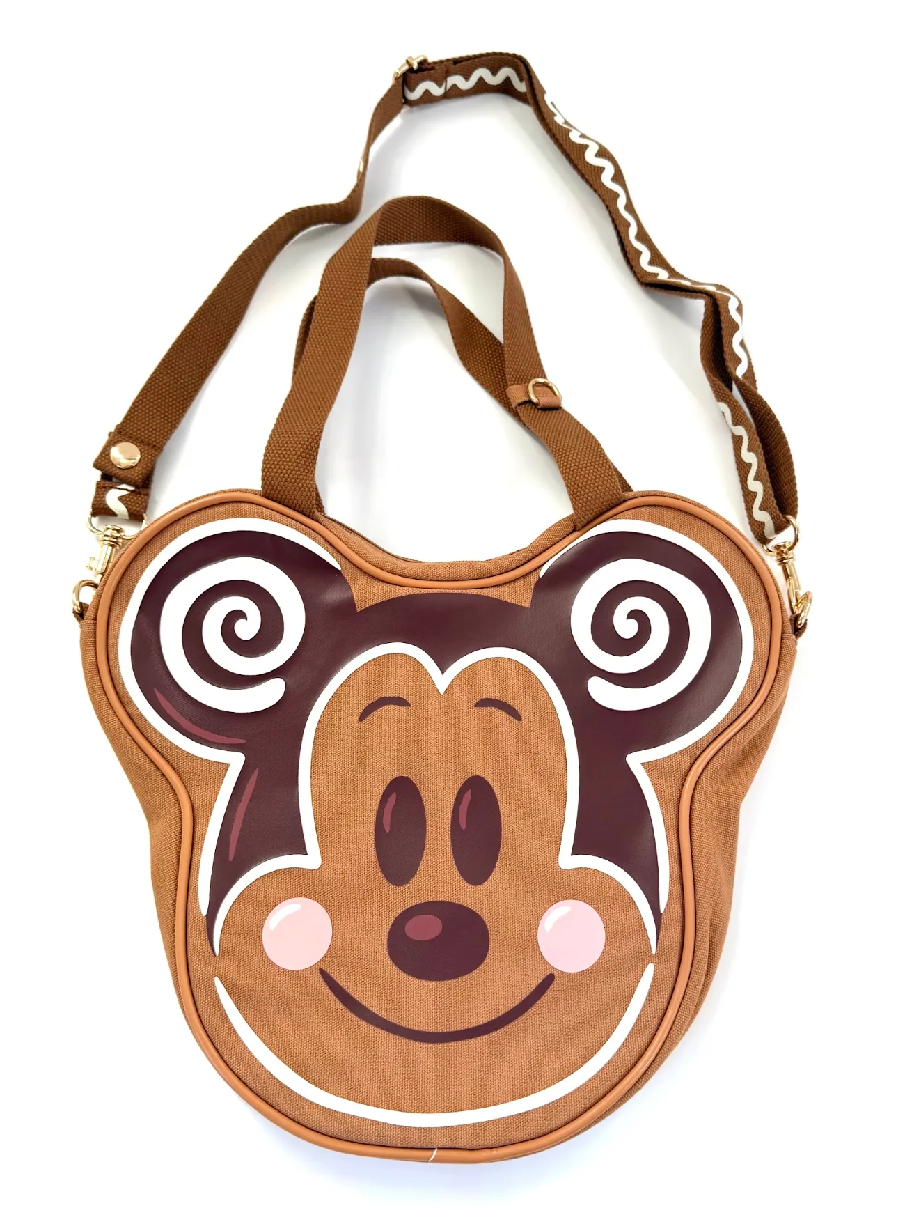 Mickey Mouse Gingerbread Mini Big Face Canvas Tote