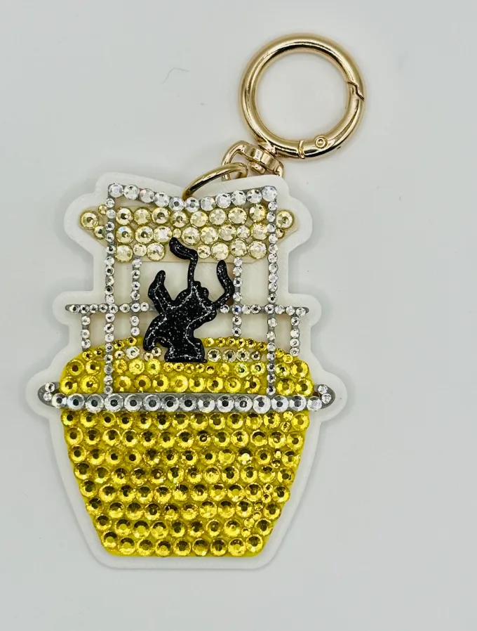 Pluto Skyliner Crystal Bag Charm - Aden & Louise