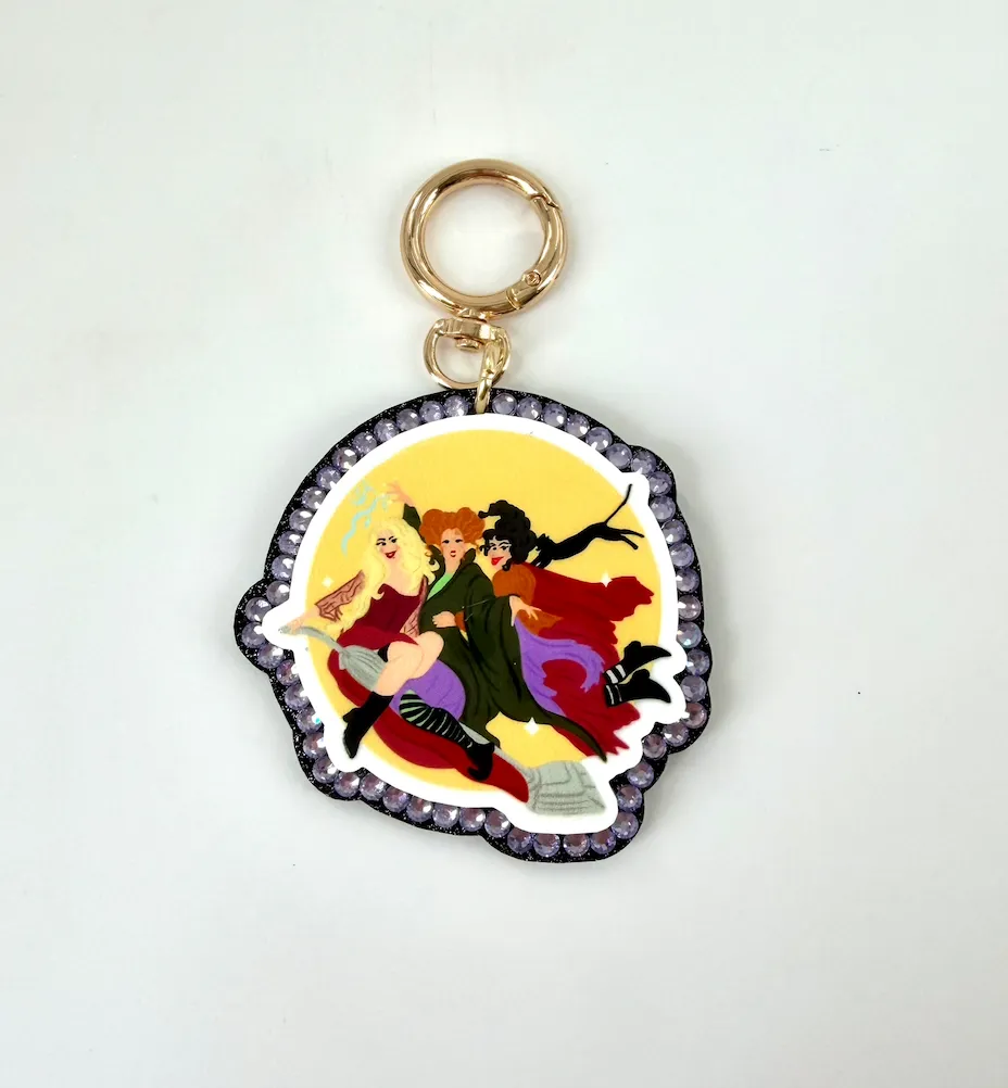 Hocus Pocus Sanderson Sisters Bag Charm - Hidden Mickey Treasures