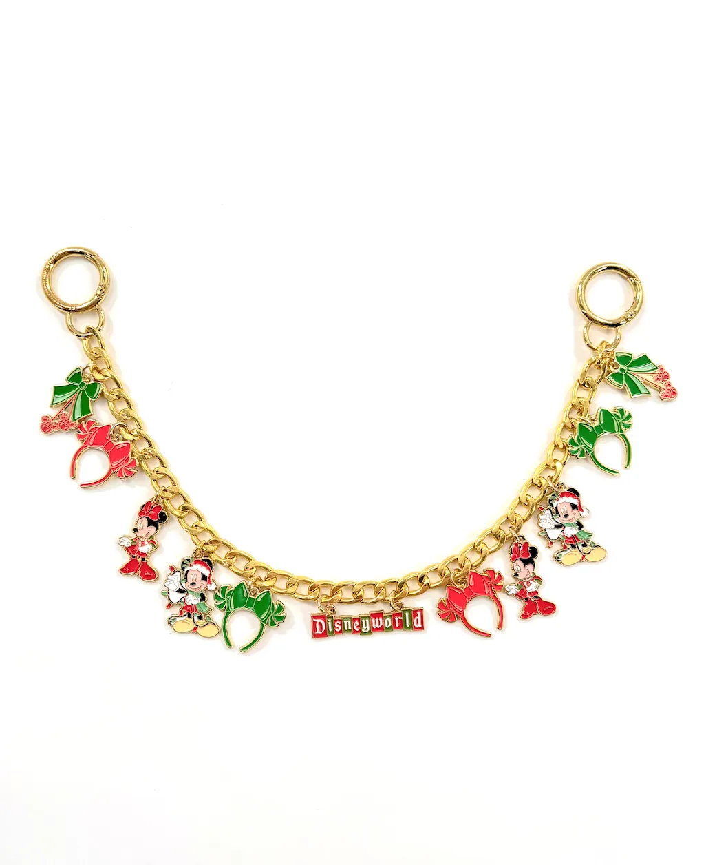 Walt Disney World Christmas Marquee Bag Chain (Classic) - Hidden Mickey Treasures