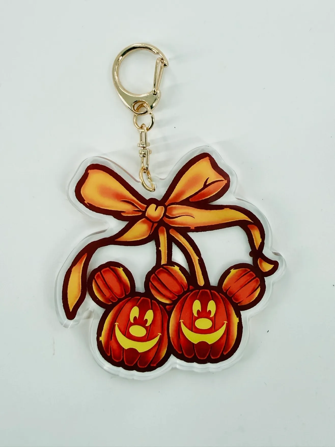 Mickey Pumpkin Bow Bag Charm - Stay Magical Co.