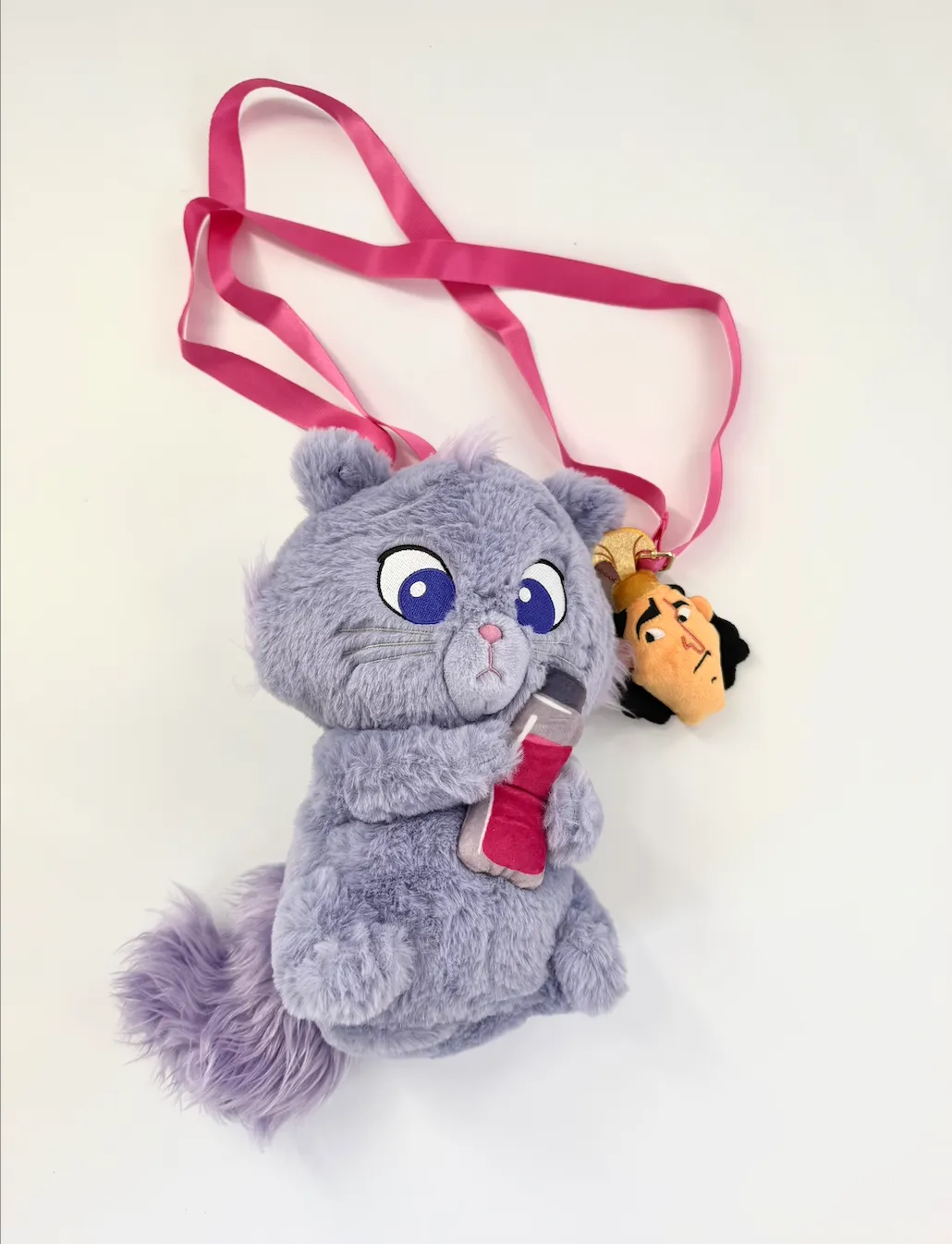 Yzma Cat Plush Bag with Kronk Bag Charm