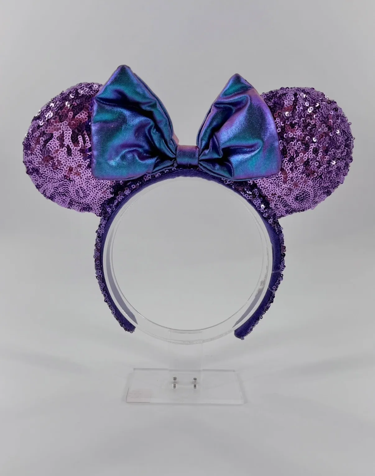 Disney Parks Minnie Potion Purple Sequined Ear Headband 