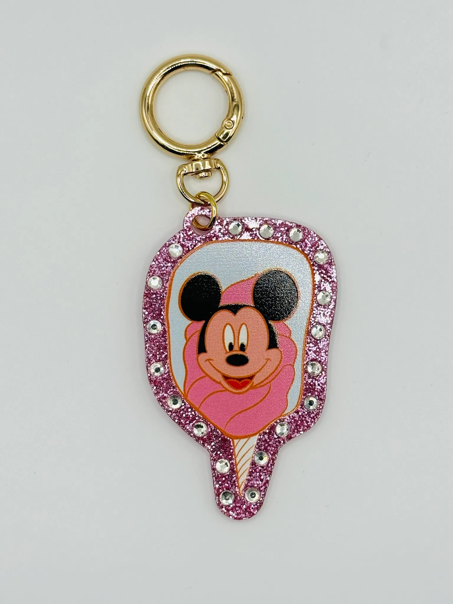Mickey Cotton Candy Bling Bag Charm - Hidden Mickey Treasures