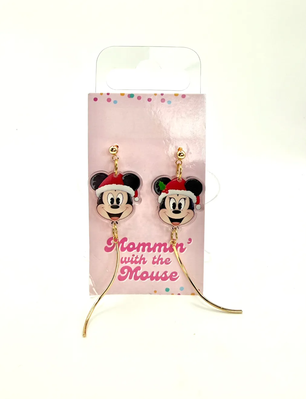Mickey & Minnie Holiday Balloon Earrings - Mommin with the Mouse