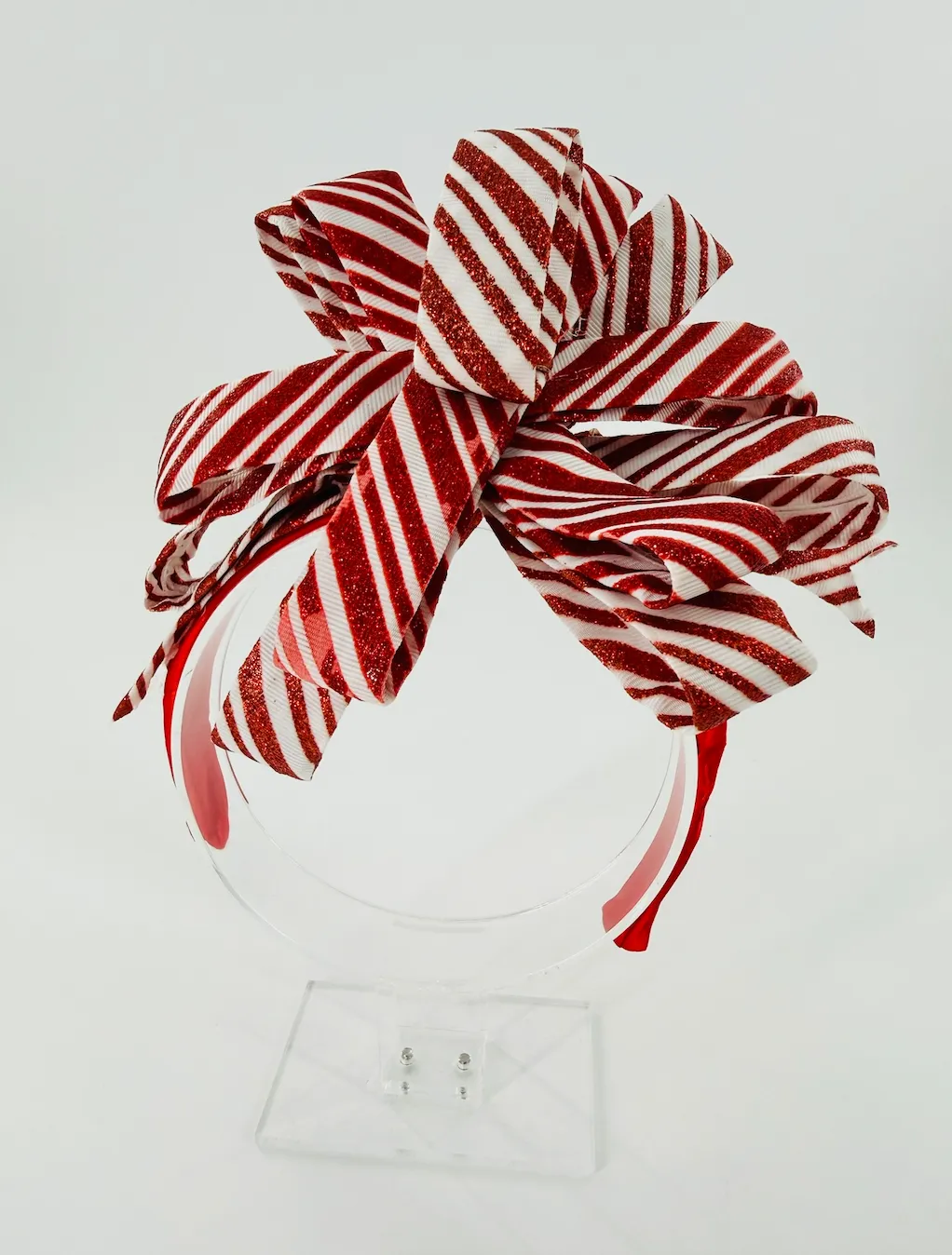 Candy Cane Ribbon Headband