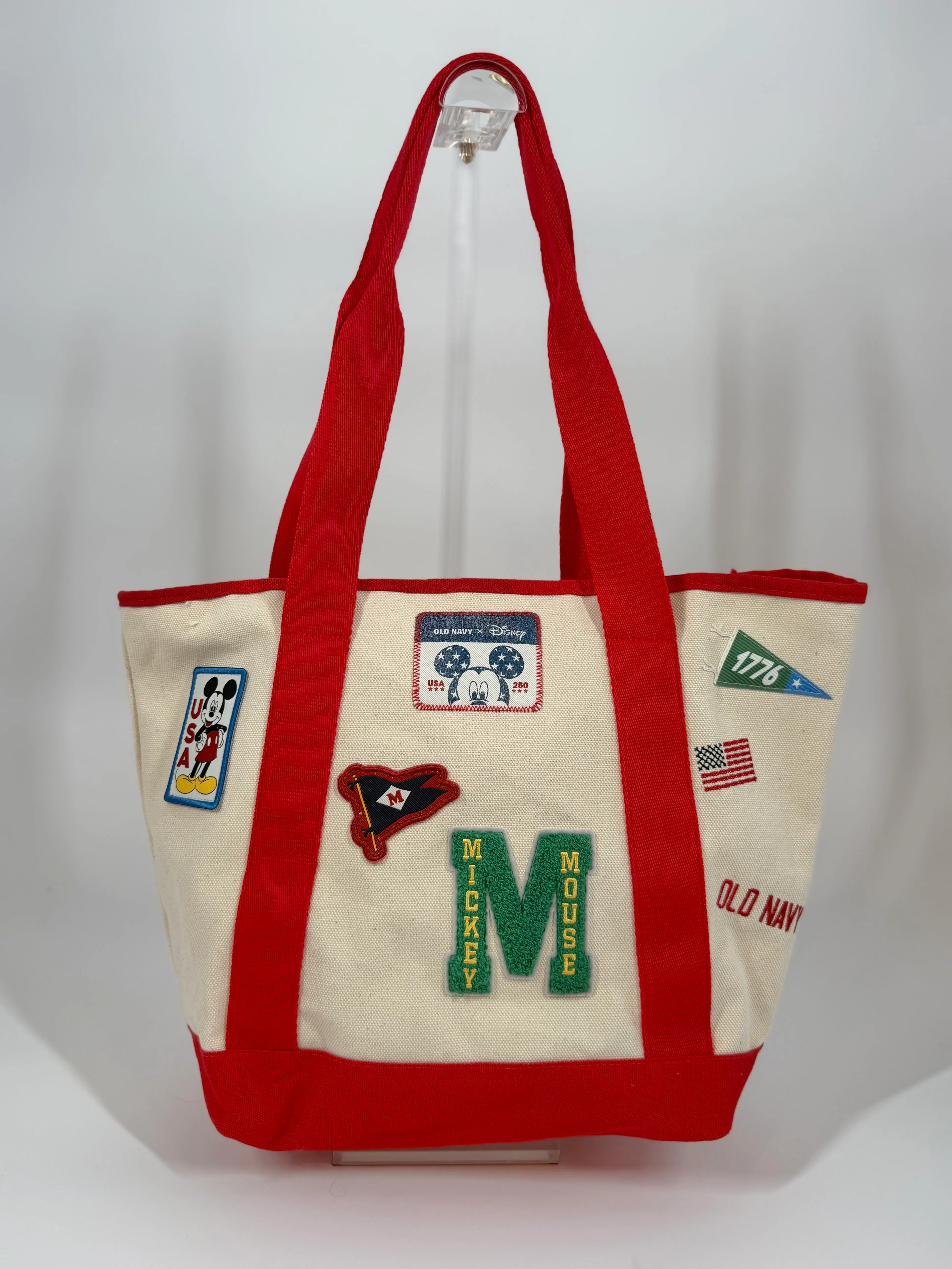 Old Navy x Disney Mickey Mouse Large Patch Tote Bag