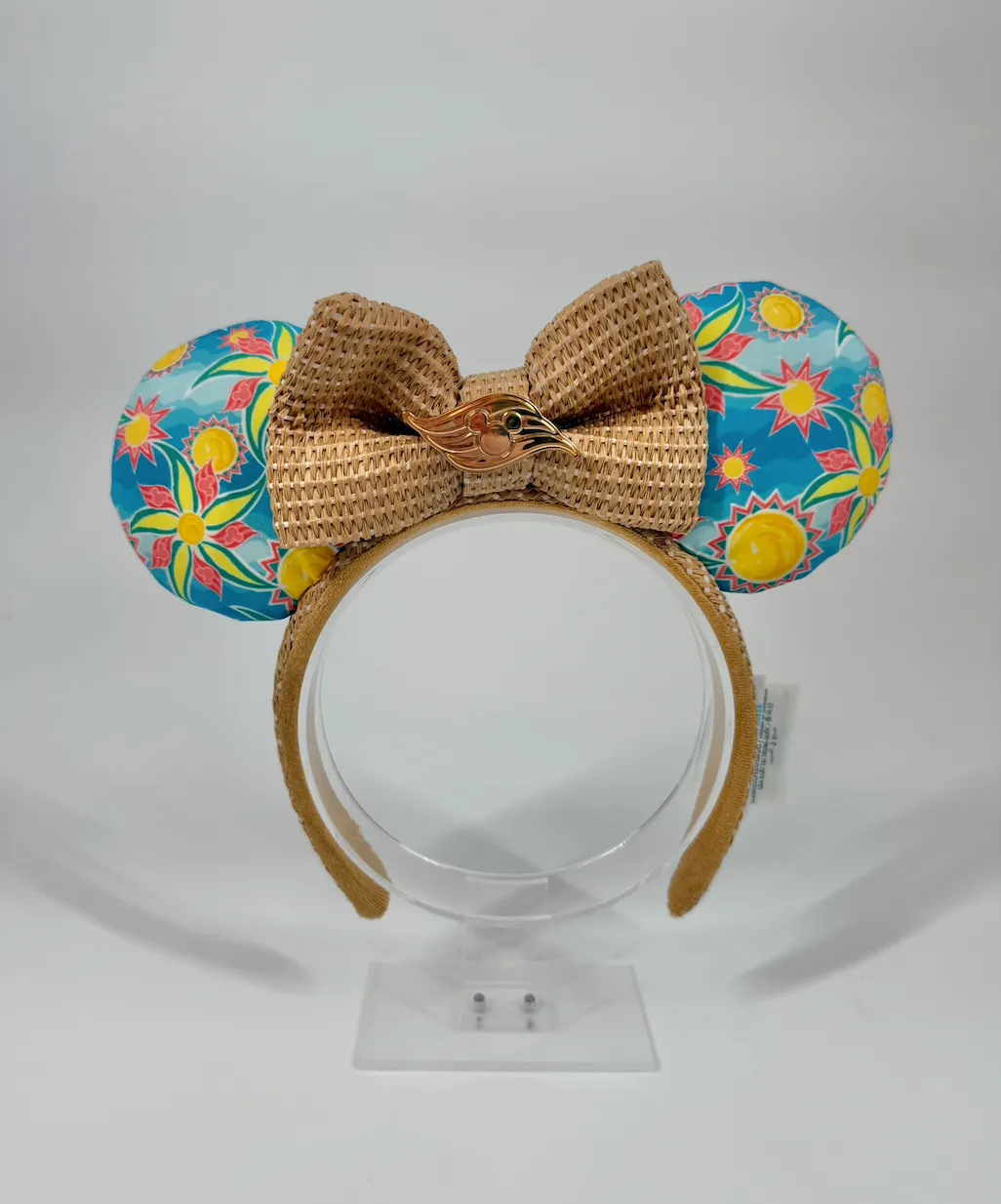 Disney Cruise Line Island Ears Headband with Straw Bow
