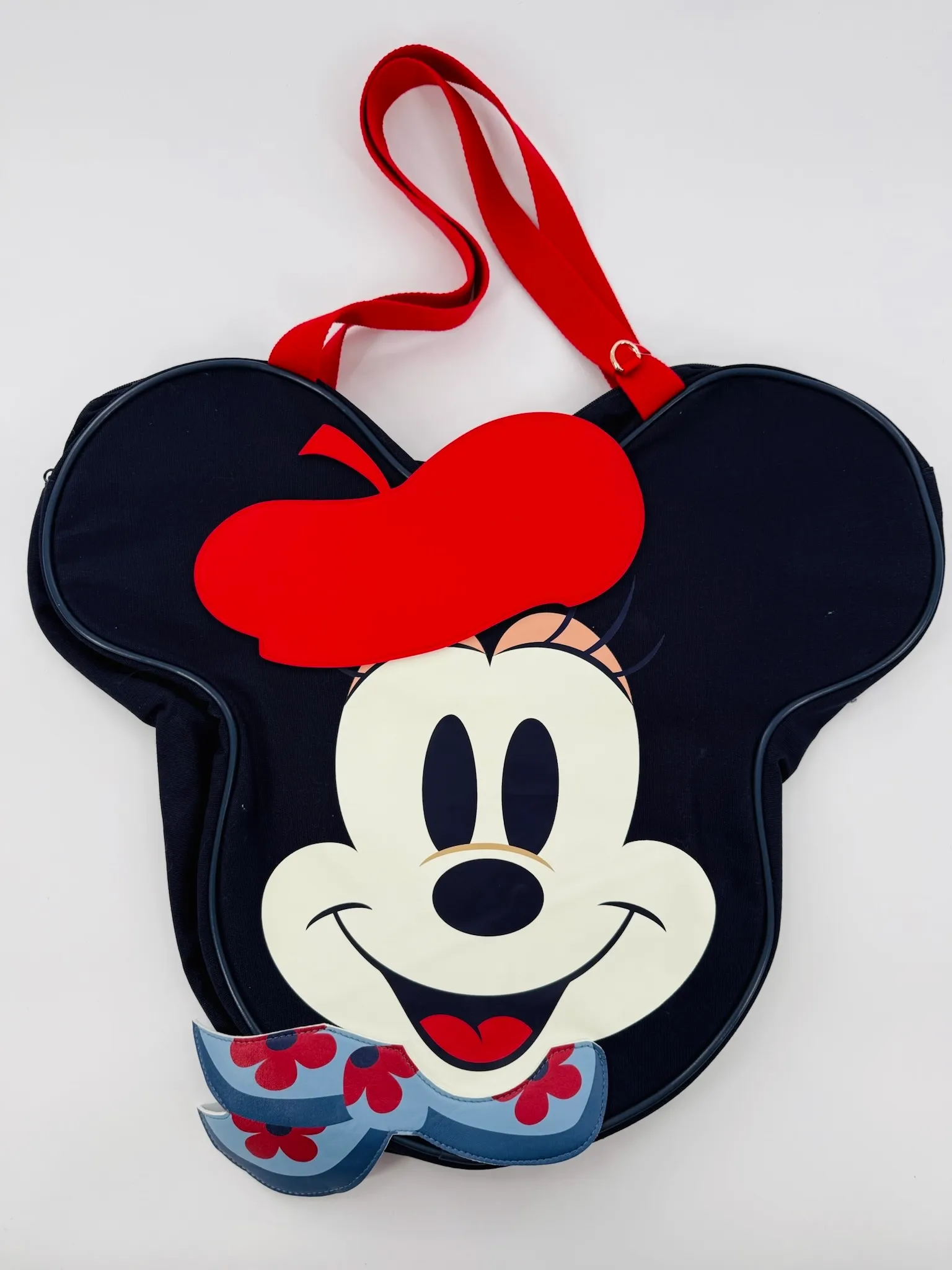 Minnie Mouse Beret Big Face Canvas Tote