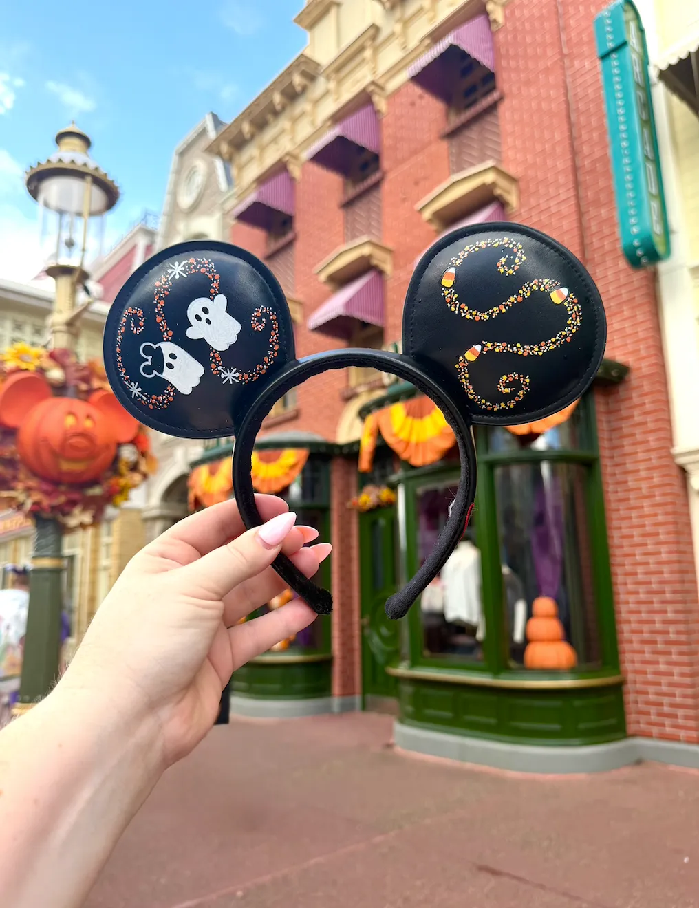 Mickey Mouse Leather Ear Headband Custom Halloween Design