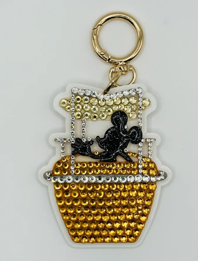 Mickey Mouse Skyliner Crystal Bag Charm - Aden & Louise