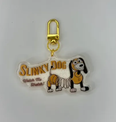 Slinky Dog Acrylic Bag Charm - Aden + Louise