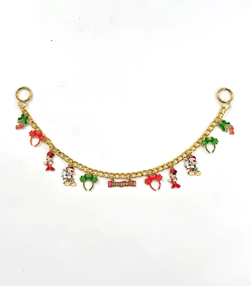 Walt Disney World Christmas Marquee Bag Chain (Jumbo) - Hidden Mickey Treasures