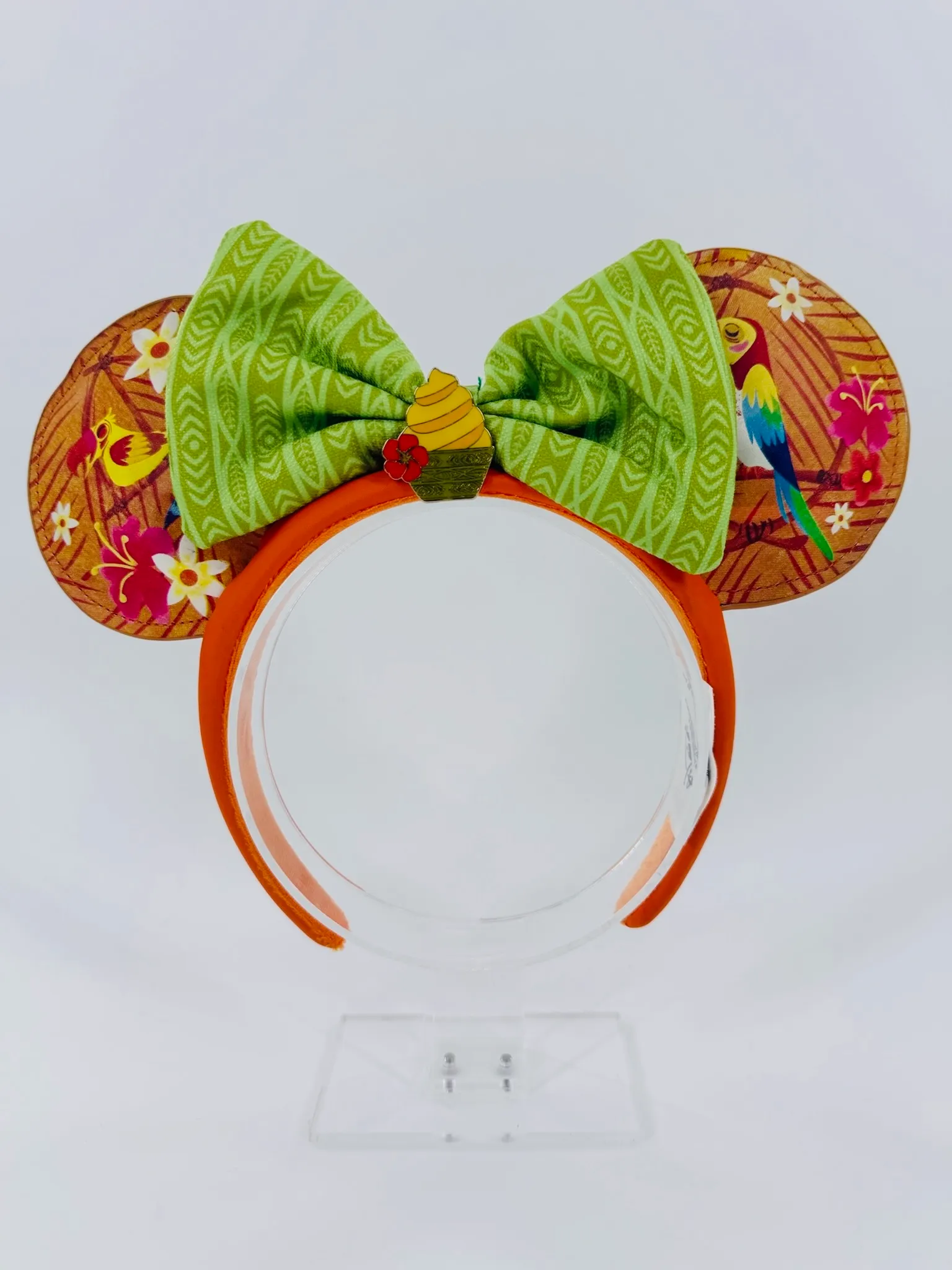 Disney Parks Enchanted Tiki Room Birds Minnie Mouse Headband Ears Dole Whip
