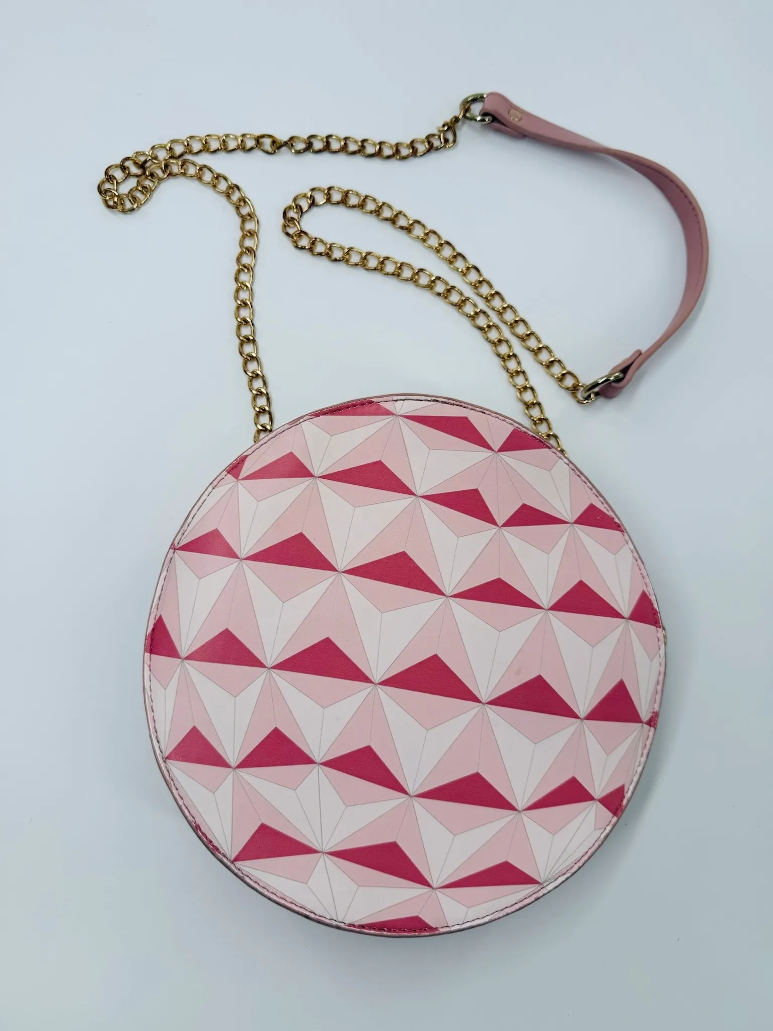 Pink Spaceship Earth / World Showcase Crossbody Bag - The Mouselets