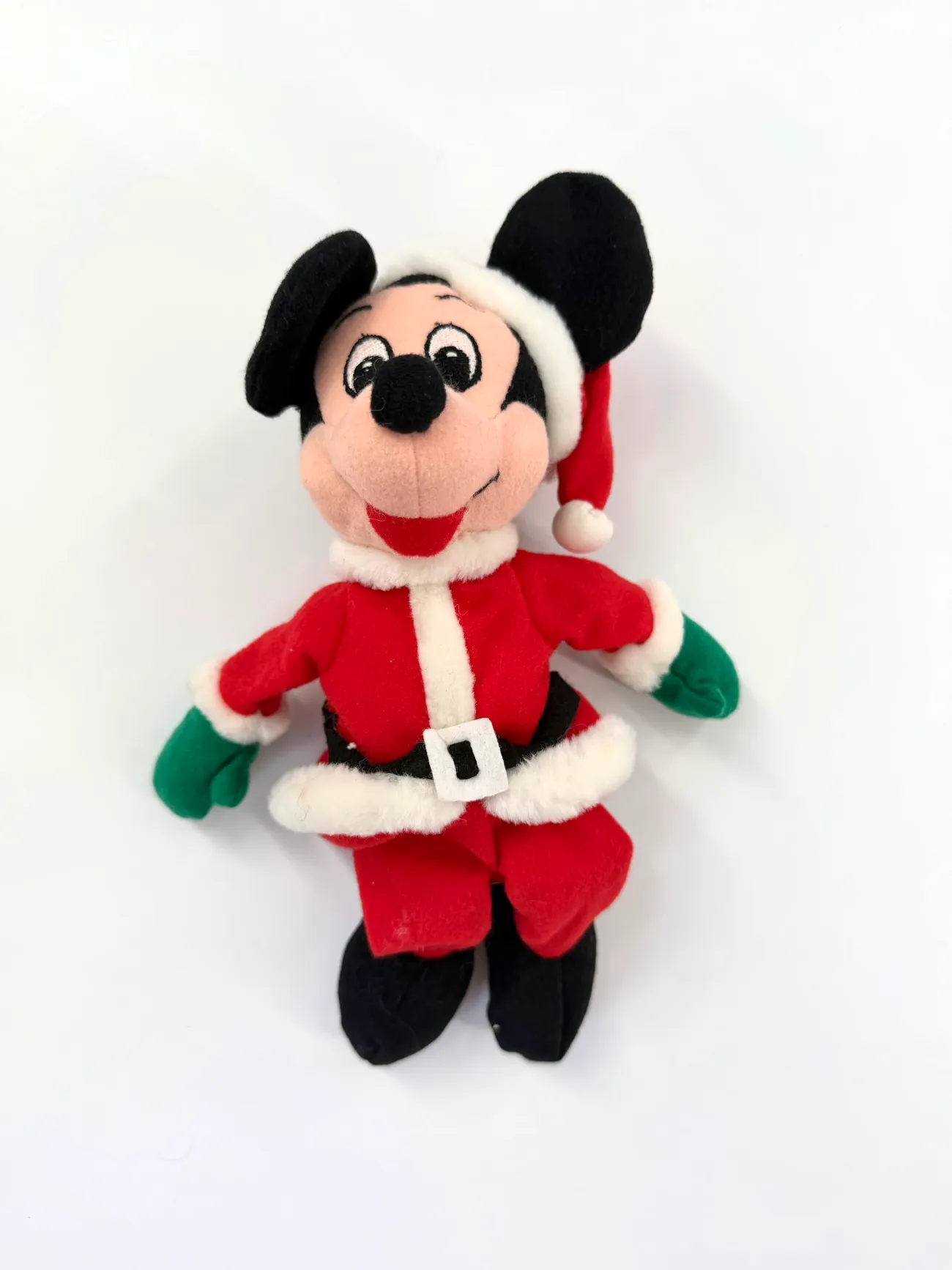 Mickey Mouse Bean Bag Christmas Santa Plush Bag Charm