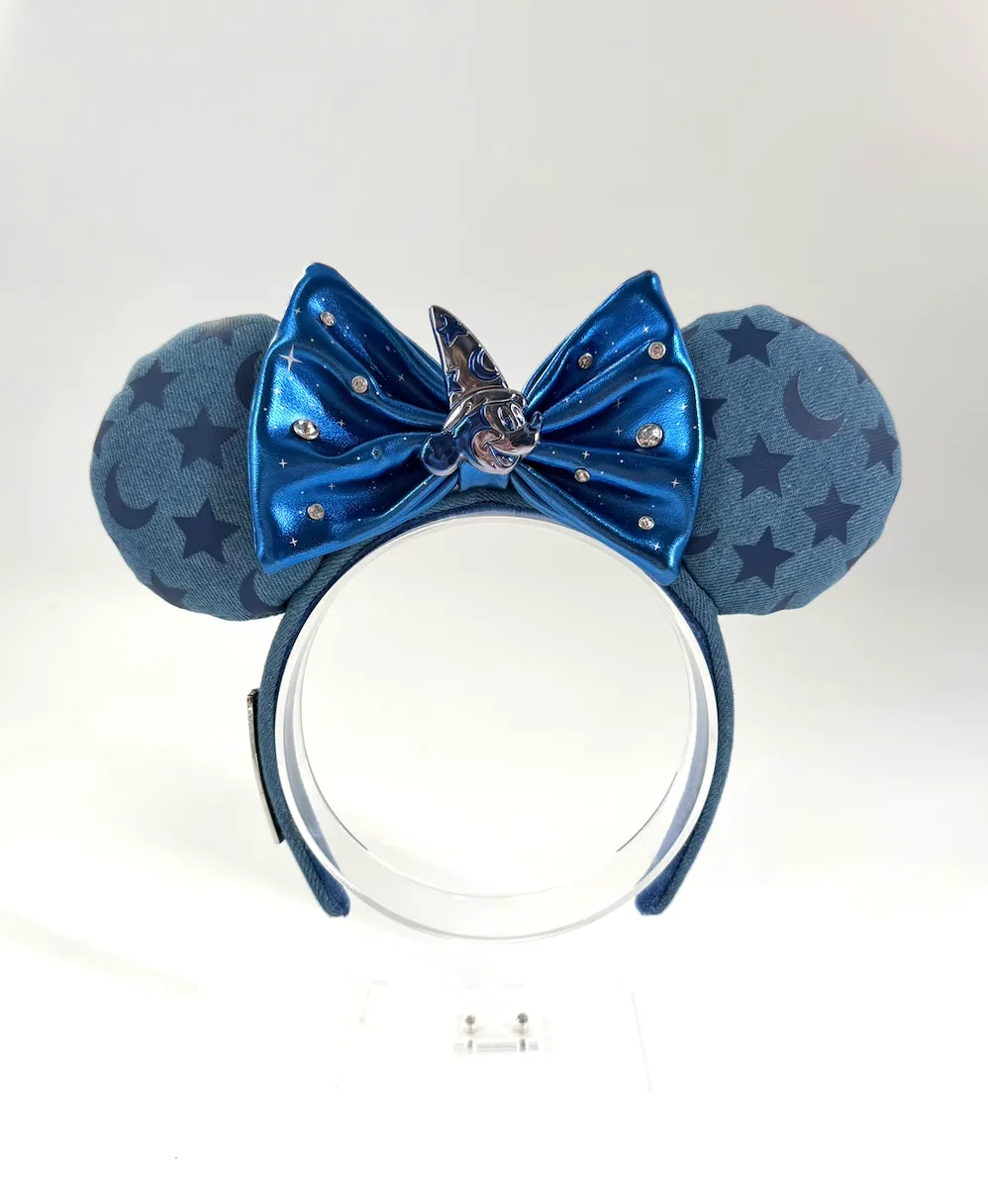 Denim Sorcerer Mickey Ear Headband
