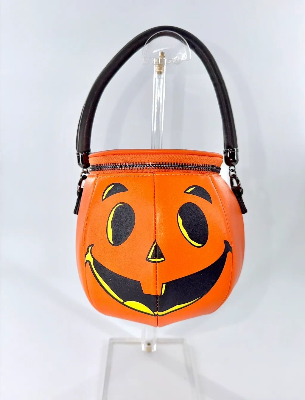 Mickey & Minnie Lenticular Pumpkin Crossbody Bag - Loungefly