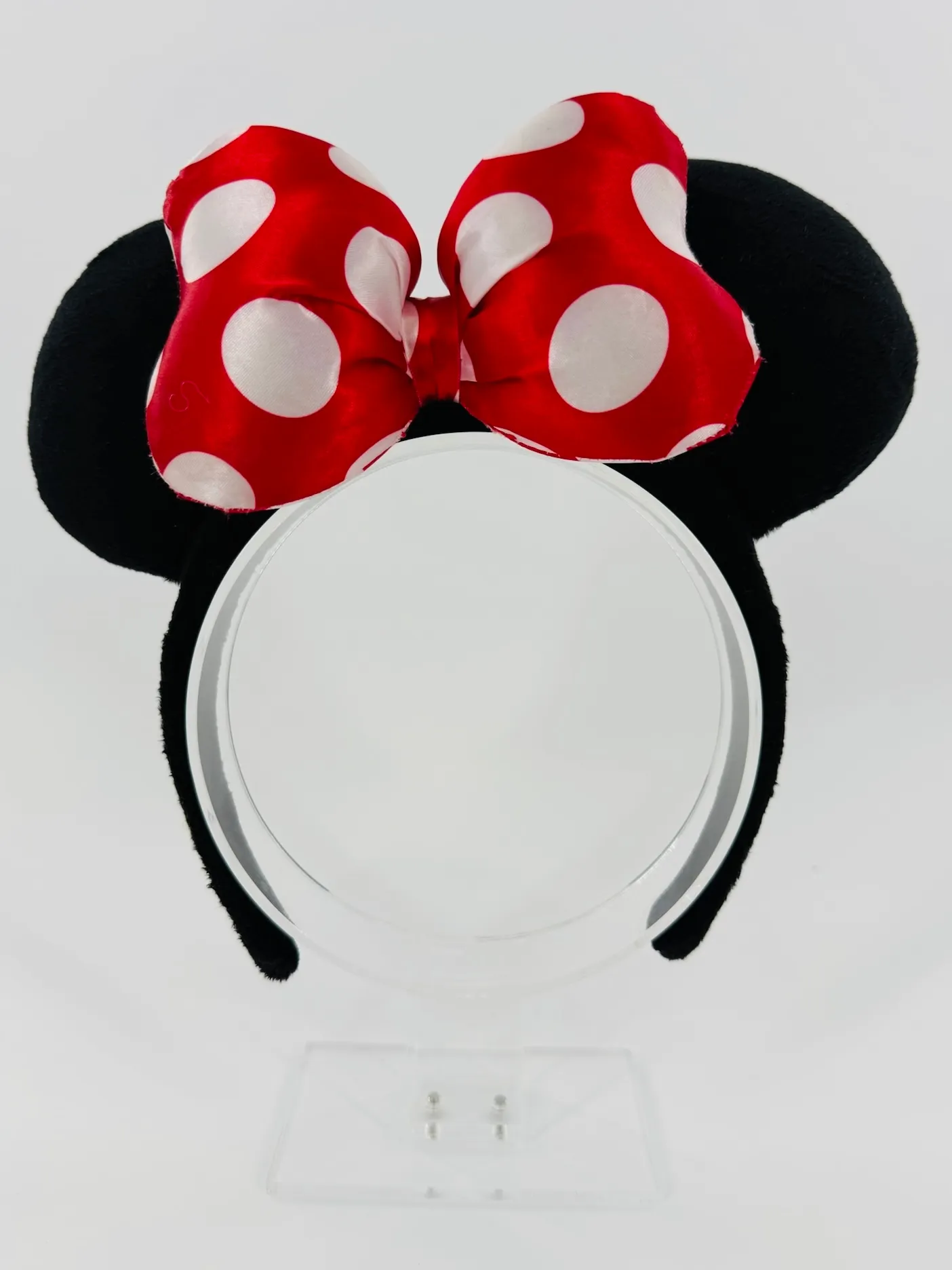 Disney Parks Classic Minnie Mouse Plush Bow Ears Headband