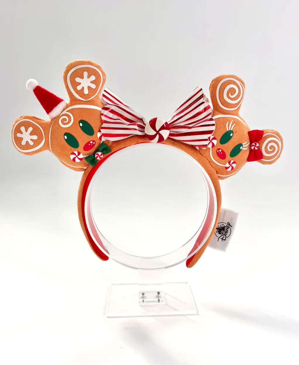 Holiday Gingerbread Mickey and Minnie Mouse Ear Headband